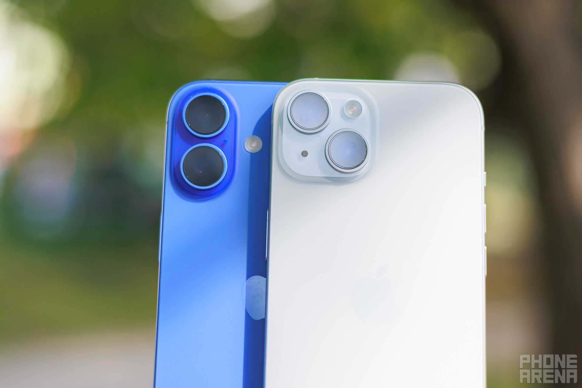 New vertical camera style on the iPhone 16 (Image by PhoneArena) - iPhone 16 vs iPhone 15: All the differences explained