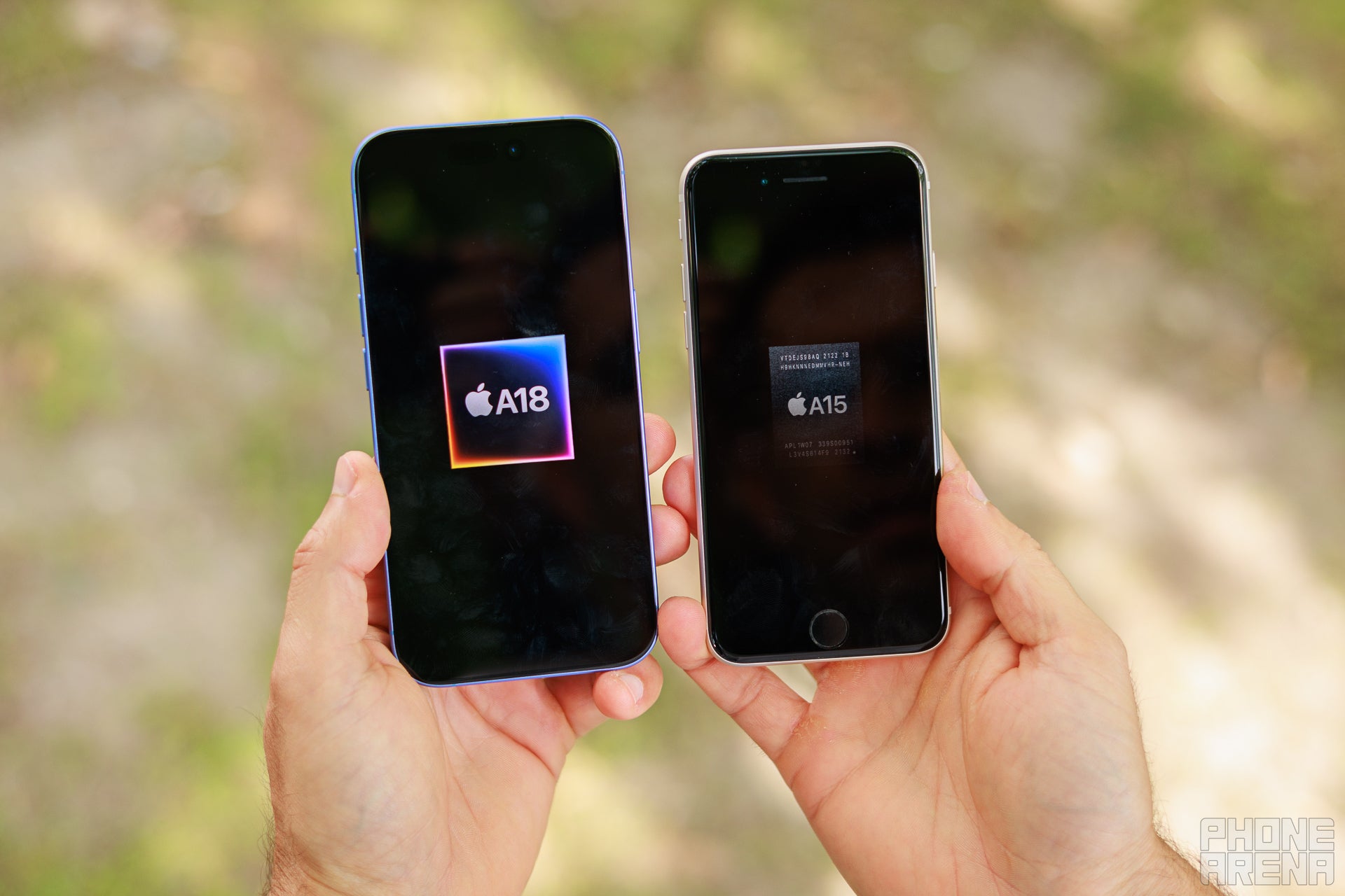 The iPhone 16 is undoubtedly more capable in every way, but the SE is surprisngly still a very powerful. | Image by PhoneArena - iPhone 16 vs iPhone SE 2022: It&#039;s worth paying the extra buck