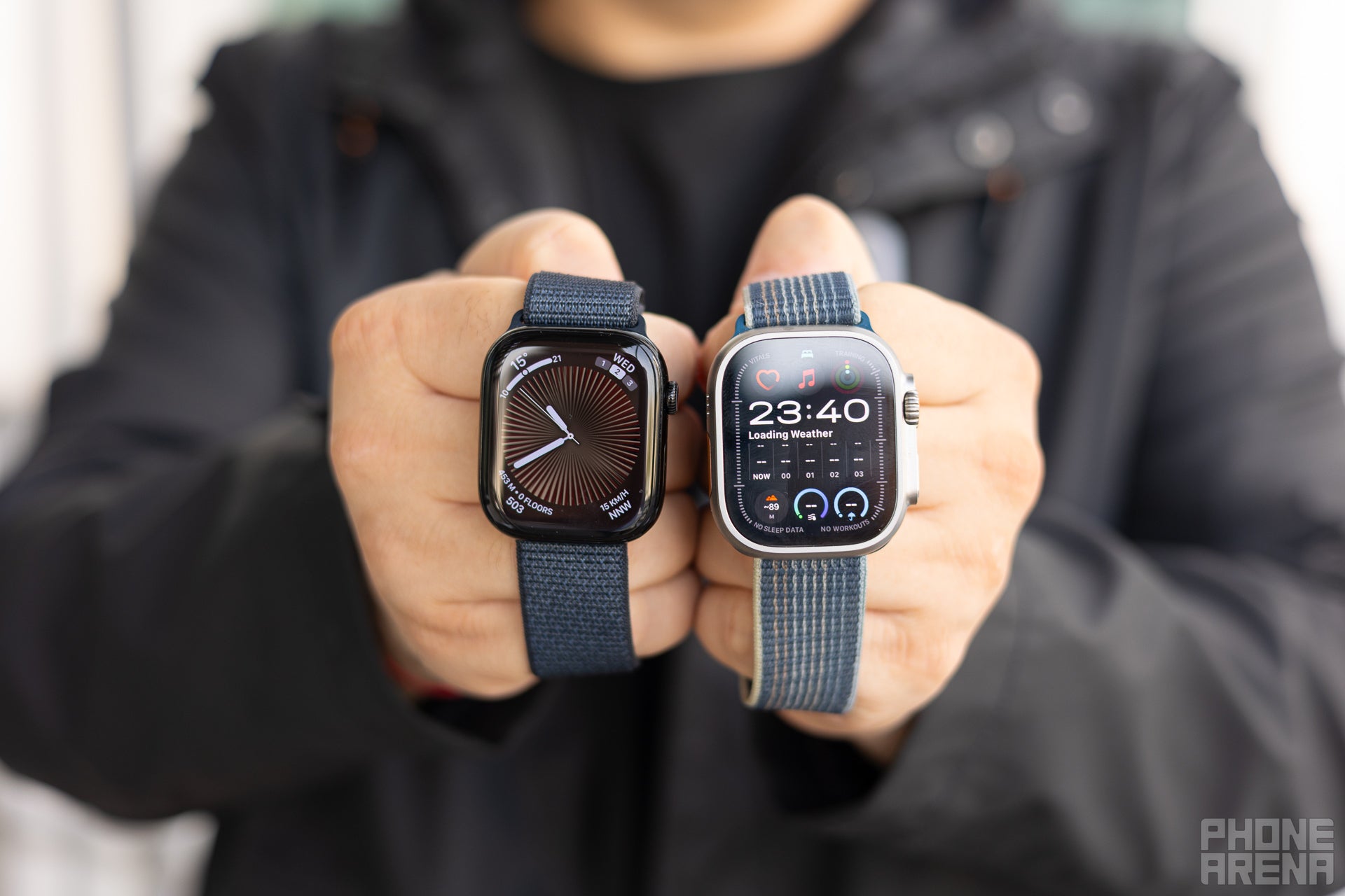 The Watch Series 10 delivers a more refined design (Image by PhoneArena) - Apple Watch Series 10 vs Apple Watch Ultra 2: The ultimate showdown