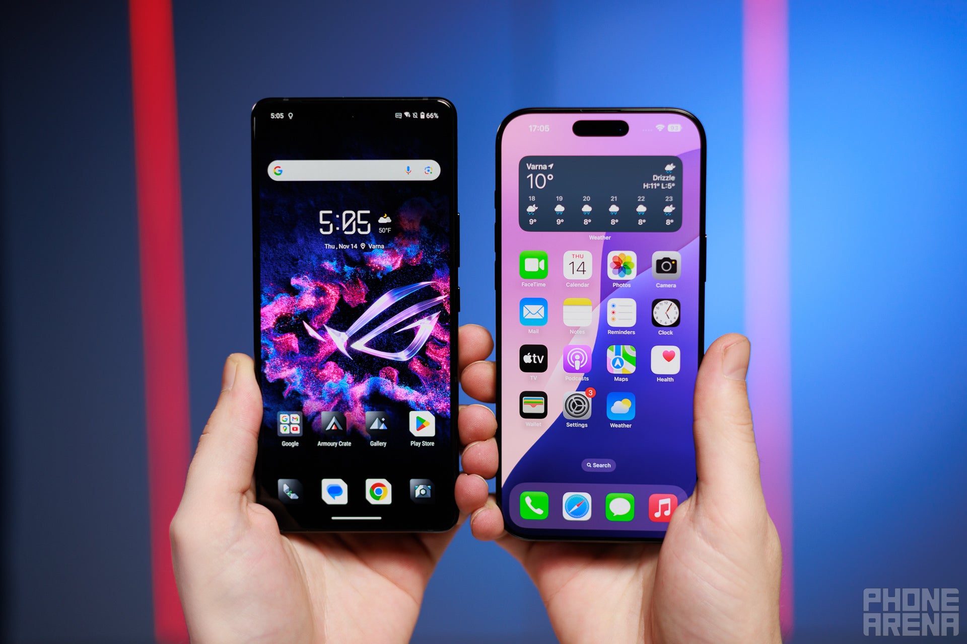 ROG Phone 9 Pro vs iPhone 16 Pro Max: 3 nm in the right direction