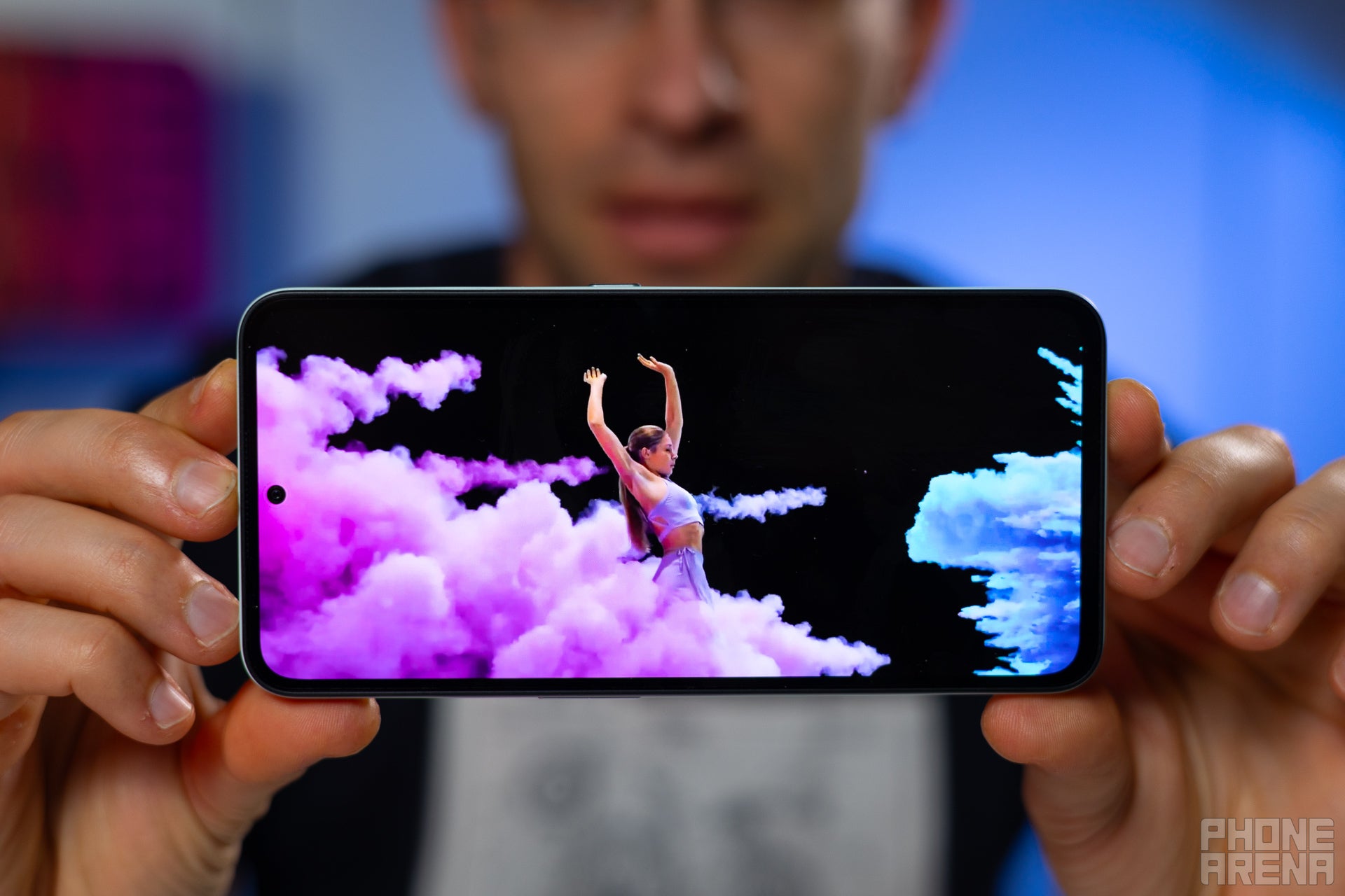 The screen has slightly thicker bezels, but it is a beautiful OLED display (Image by PhoneArena) - CMF Phone 1 Review: The budget phenom