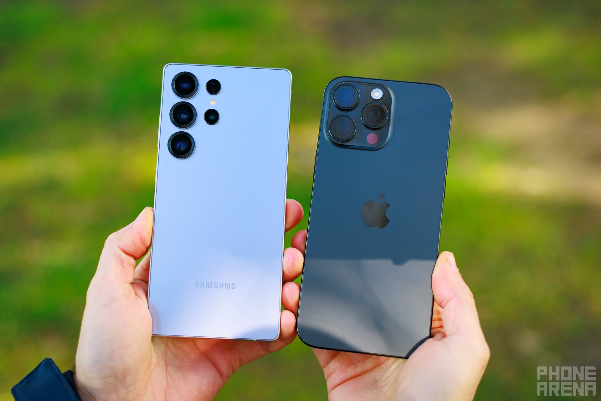 Count the cameras (Image by PhoneArena) - Samsung Galaxy S25 Ultra vs iPhone 16 Pro Max: A popularity contest