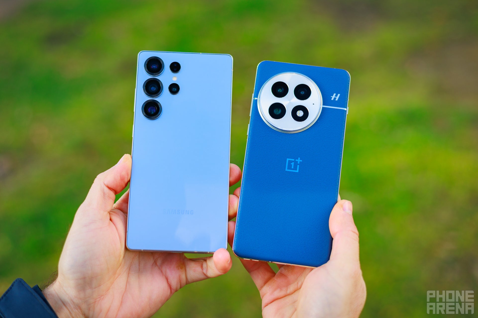 Apparently blue is in fashion. | Image by PhoneArena - Galaxy S25 Ultra vs OnePlus 13: Possibly the most fun comparison for 2025