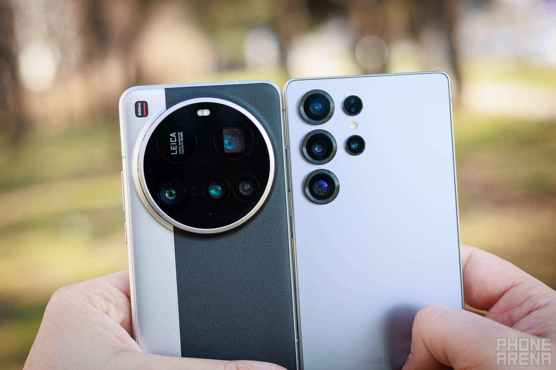 Two of the best cameras around (Image by PhoneArena) - Xiaomi 15 Ultra vs Galaxy S25 Ultra: The most extreme Ultra flagships
