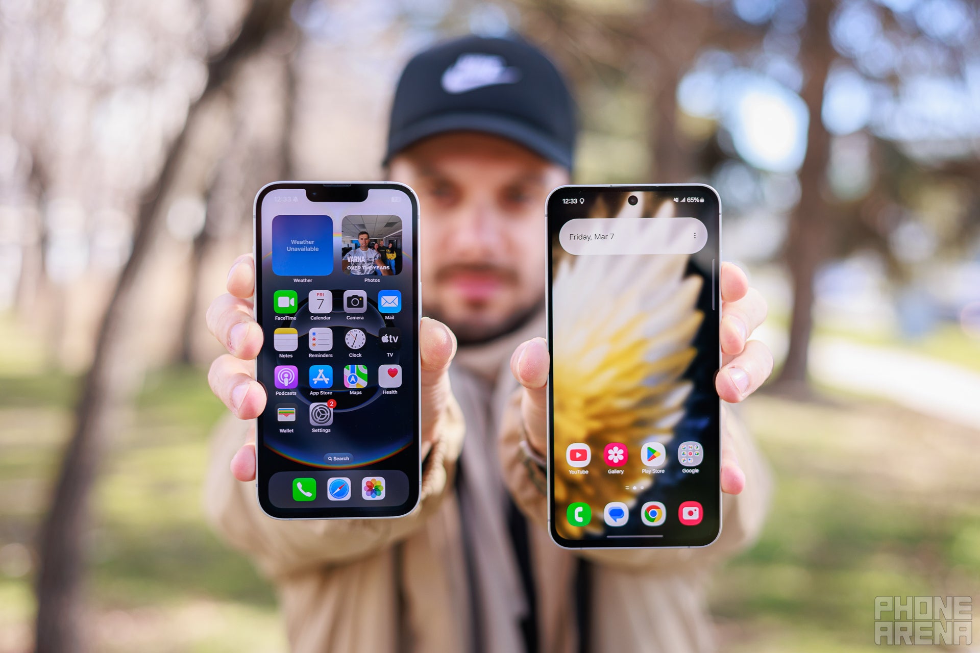 The iPhone notch returns. | Image by PhoneArena - iPhone 16e vs Galaxy S24 FE: Don&#039;t make a mistake