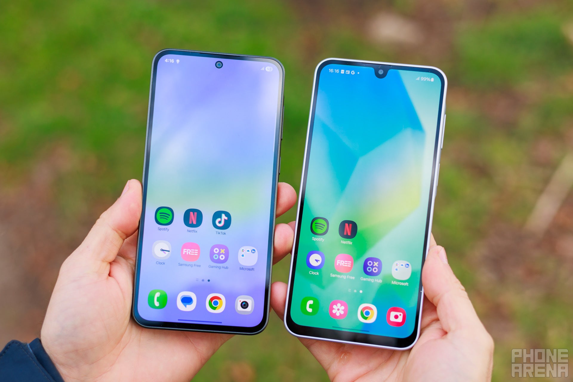 Even the super-affordable Galaxy A16 has a rather decent display (Image by PhoneArena) - Samsung Galaxy A36 5G vs Galaxy A16 5G: Does double the price mean double the phone?