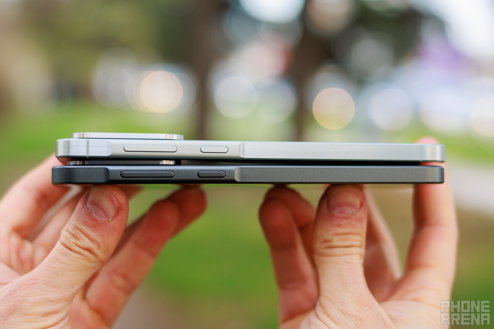 Fairly thin, but with a meaty battery inside (Image by PhoneArena) - Samsung Galaxy A56 vs Galaxy A36 review: Almost the same phone