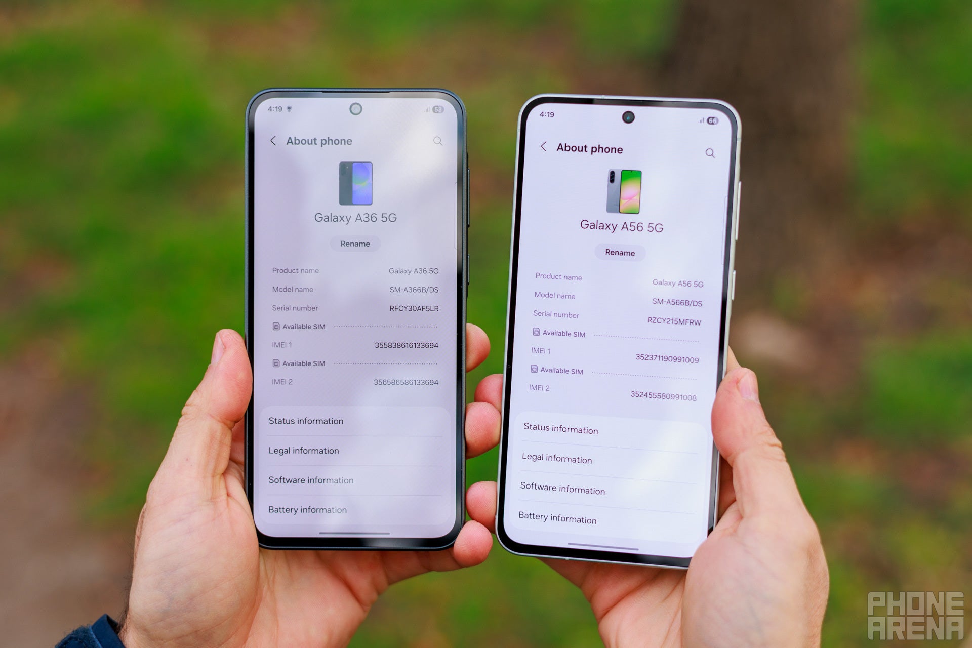 Image by PhoneArena - Samsung Galaxy A56 vs Galaxy A36 review: Almost the same phone