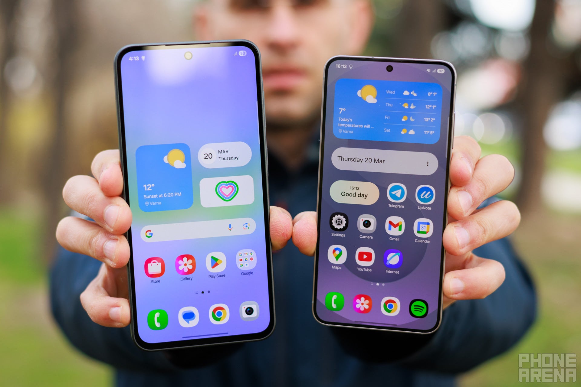 The Galaxy S25 has the better screen, no doubt about that (Image by PhoneArena) - Samsung Galaxy A36 5G vs Galaxy S25: A predestined outcome