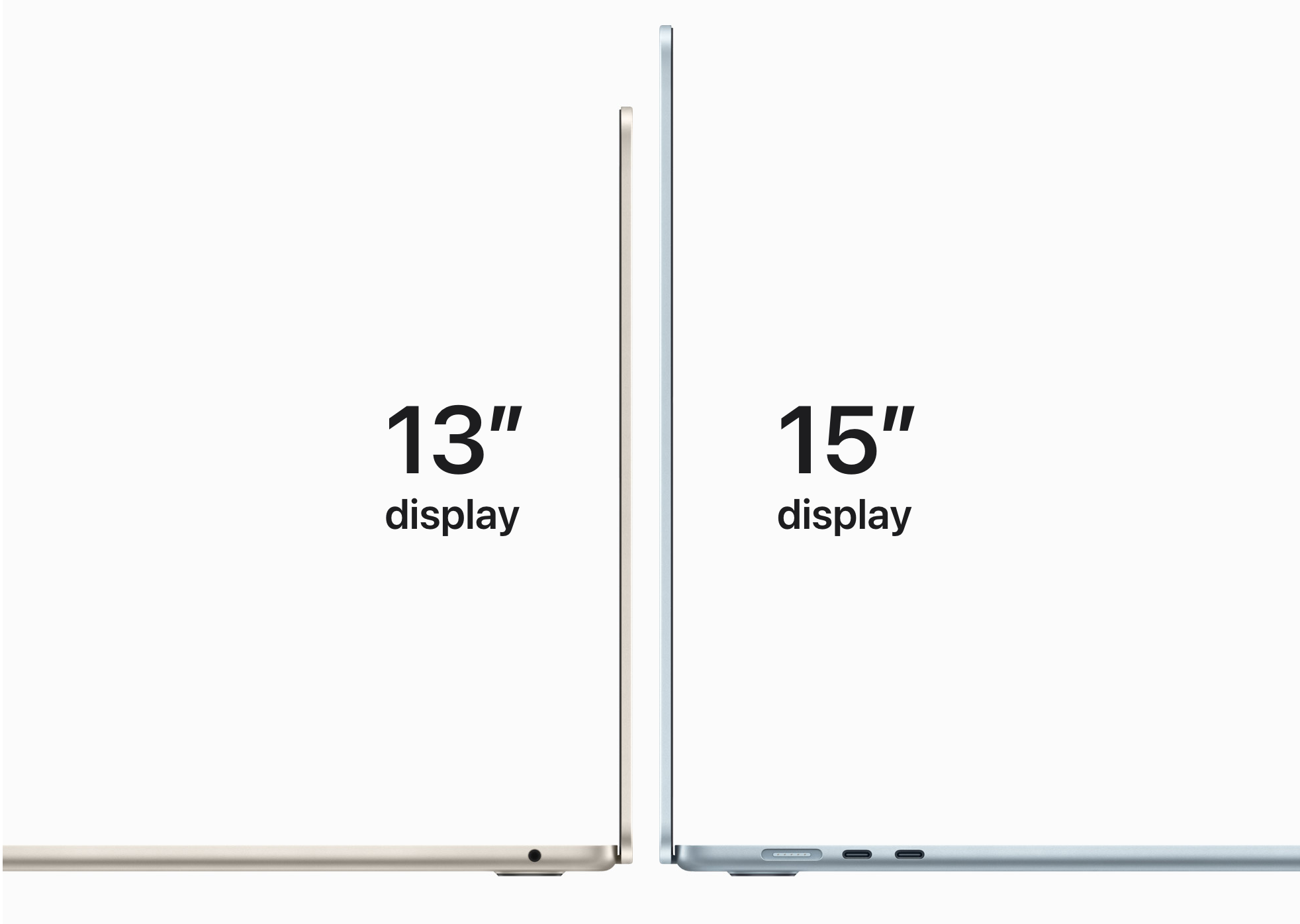 The difference between the 13-inch and 15-inch MacBook Air models (Image Credit-Apple) - Apple MacBook Air M4 vs MacBook Air M2: A small step or a big leap?