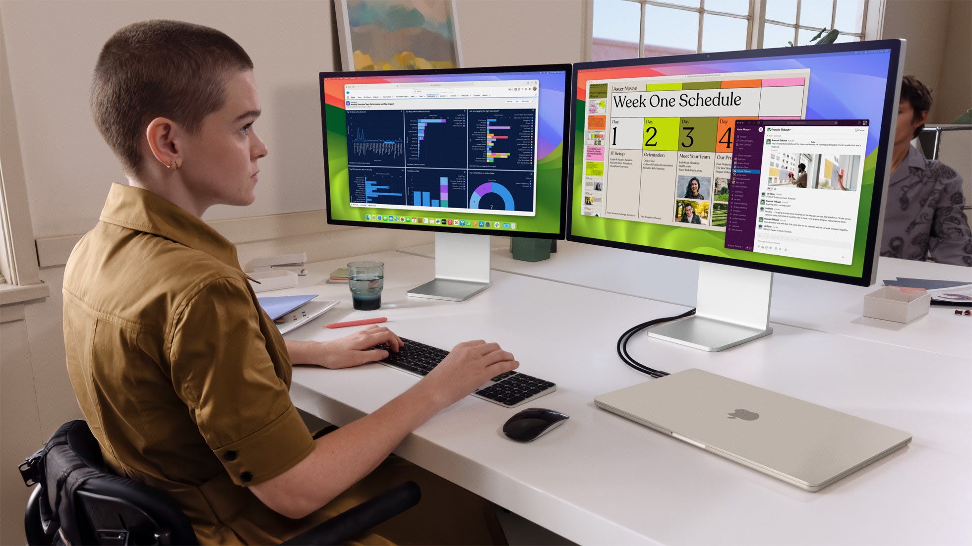 Extend the screen to up to two external screens on the MacBook Air M3 with the lid closed (Image Credit-Apple) - Apple MacBook Air M4 vs MacBook Air M3: Save your money