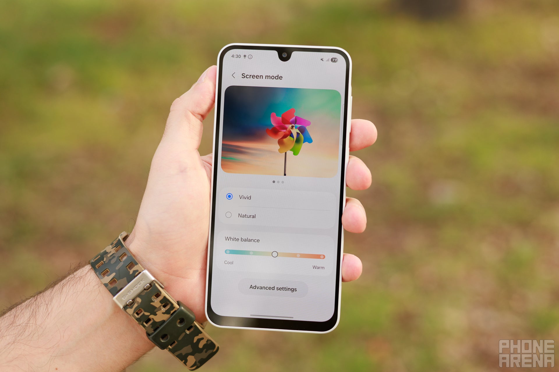 The Galaxy A26 comes with a nice 120Hz AMOLED display | Image by PhoneArena - Samsung Galaxy A26 5G Review: AI for the masses