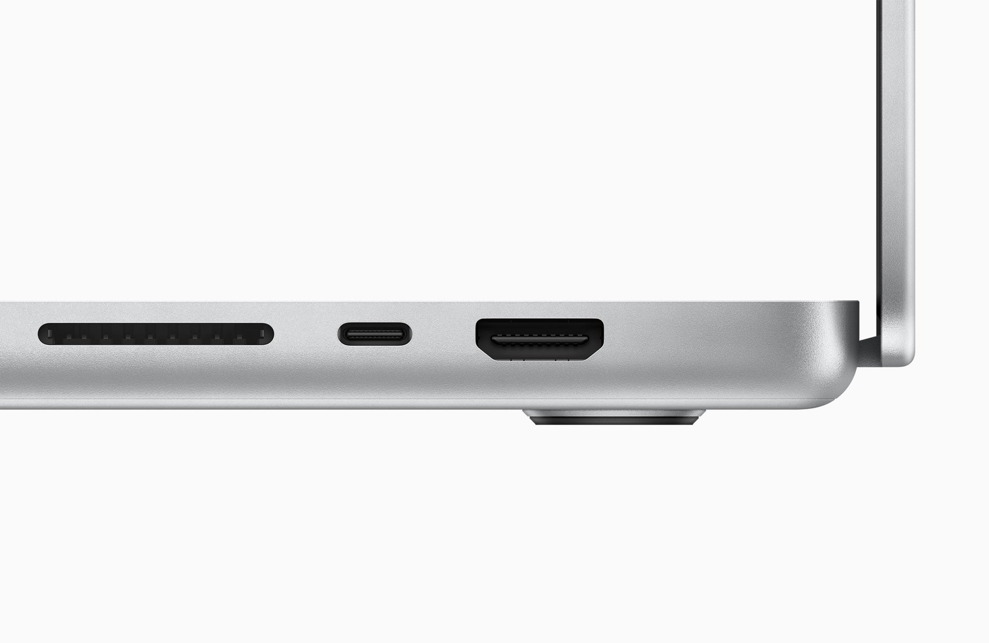 Right-hand side of a MacBook Pro (Image Credit-Apple) - Apple MacBook Air M4 vs MacBook Pro M1 Pro/Max:  Power, portability, and performance compared