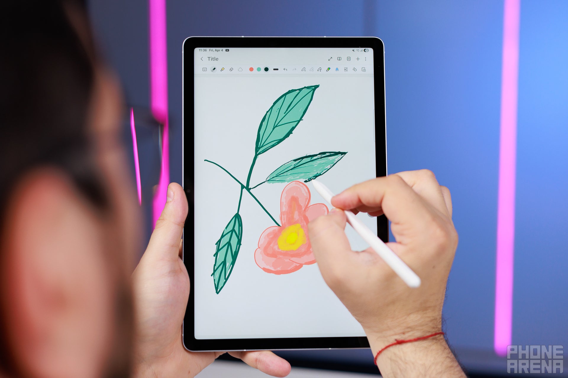 The passive S Pen is very useful (Image by PhoneArena) - Samsung Galaxy Tab S10 FE Review: The budget tablet that just makes sense
