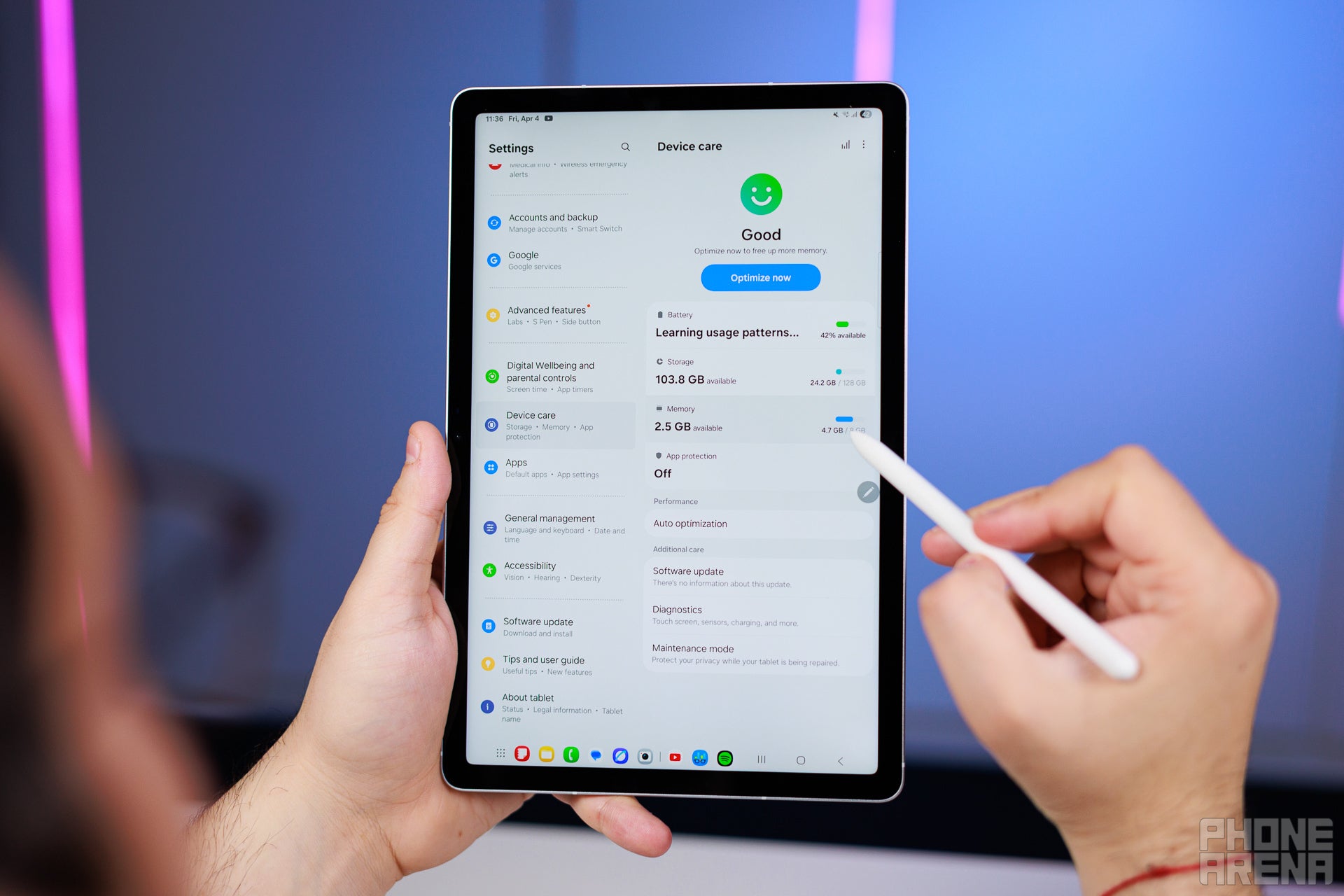 Humble performance, but enough for standard use cases (Image by PhoneArena) - Samsung Galaxy Tab S10 FE Review: The budget tablet that just makes sense