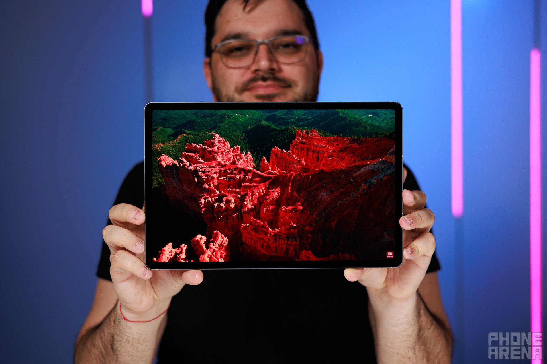 Not a bad display, but still an LCD one (Image by PhoneArena) - Samsung Galaxy Tab S10 FE Plus Review: Larger screen, fewer cameras, but great value