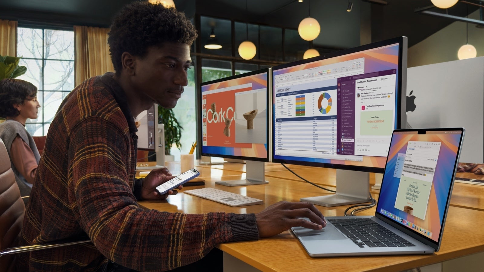 MacBook Air M4 supports two extra monitors aside from the built-in screen, but the Surface Laptop 7 supports one more (Image Credit-Apple) - Apple MacBook Air M4 vs Microsoft Surface Laptop 7: macOS vs Windows in the ARM era