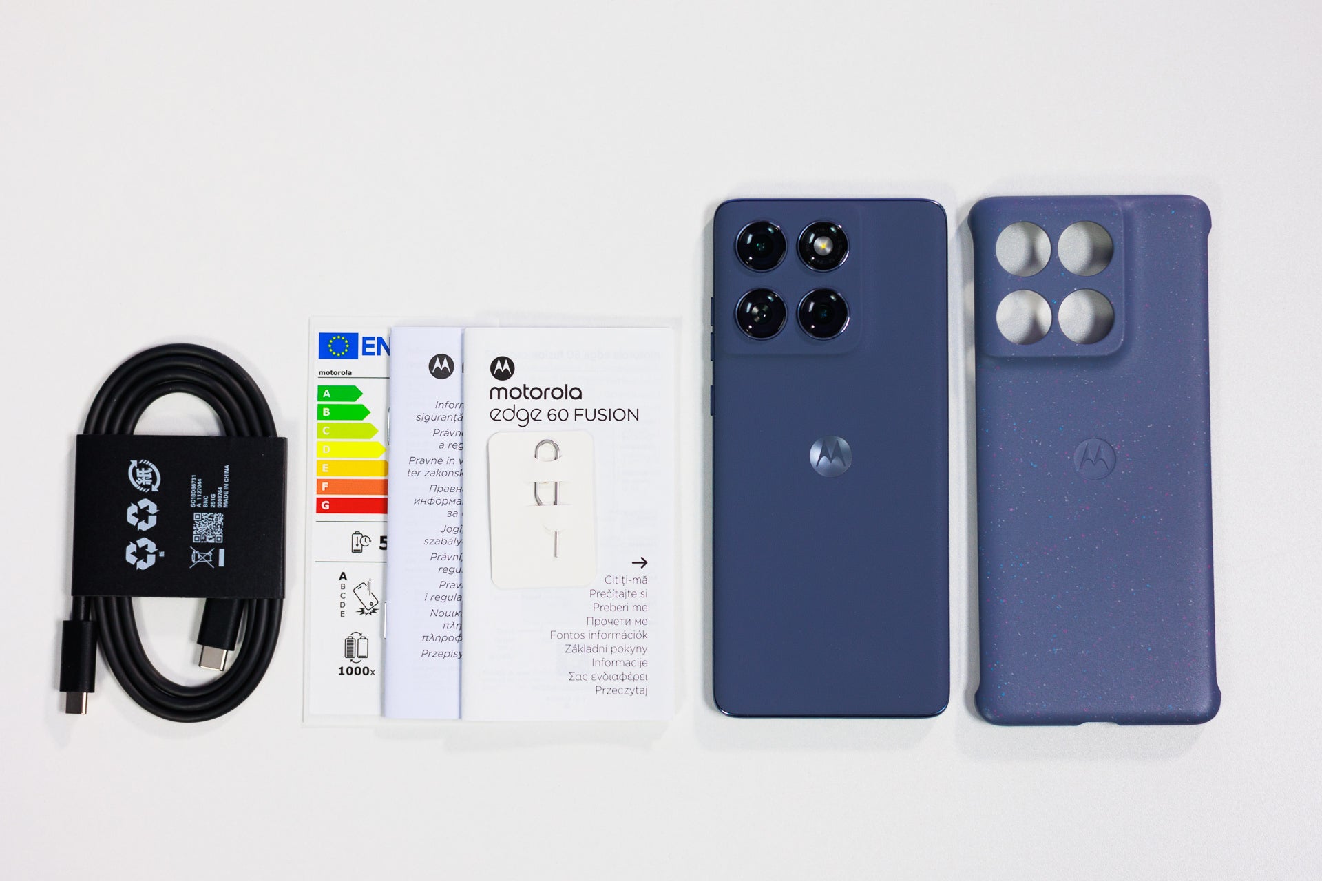 No charger but at least you get some protection in the box. | Image by PhoneArena - Motorola Edge 60 Fusion Review: Reliable where it matters