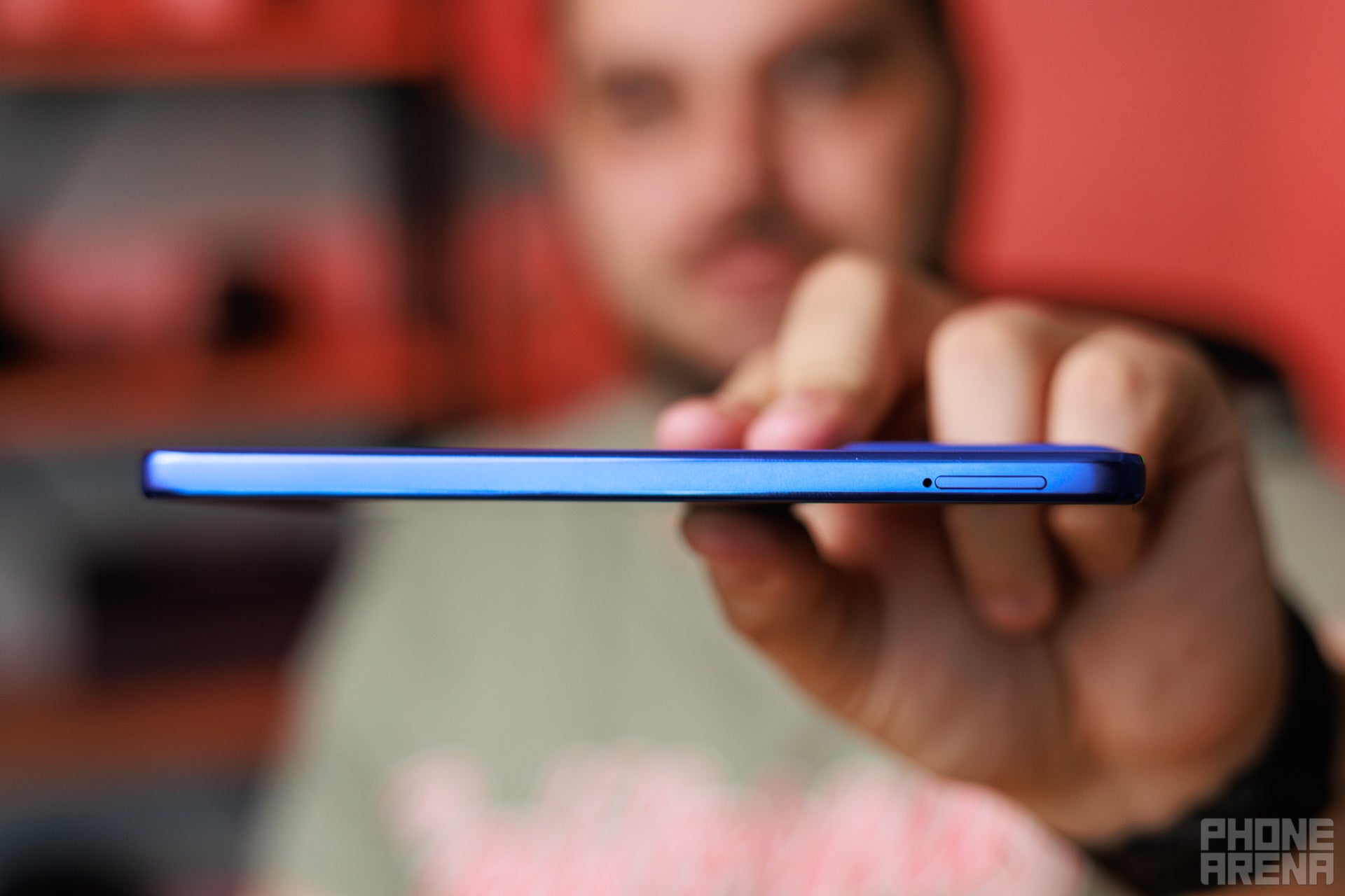 Thin enough to be comfortable, despite its larger size. It is a bit top-heavy, though. | Image by PhoneArena - Moto G Stylus (2025) Review: Major upgrades, but with one big letdown