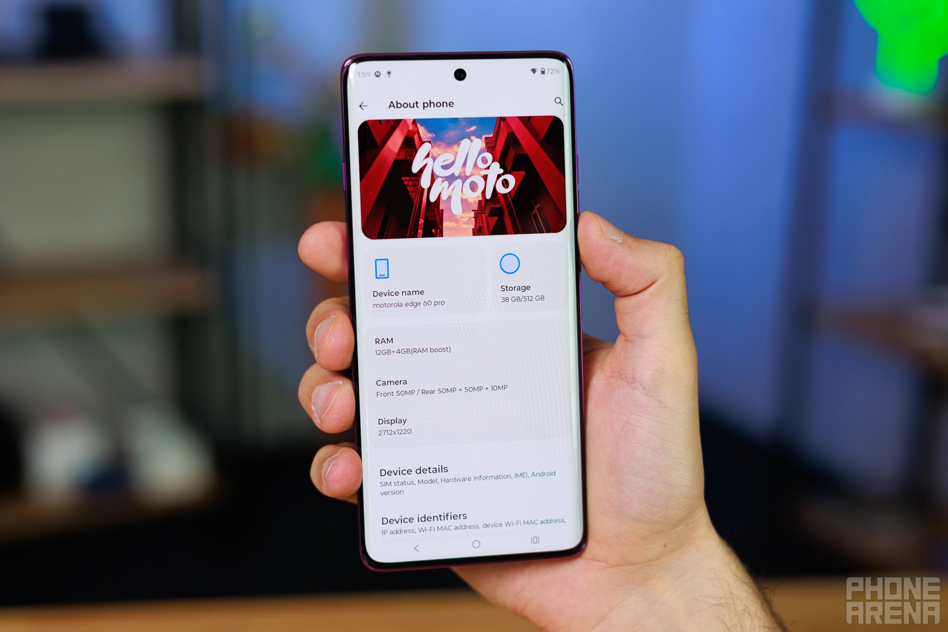 Motorola has also upgraded the memory and storage. | Image by PhoneArena - Motorola Edge 60 Pro Review: It excels where it matters... and stumbles where it shouldn&#039;t