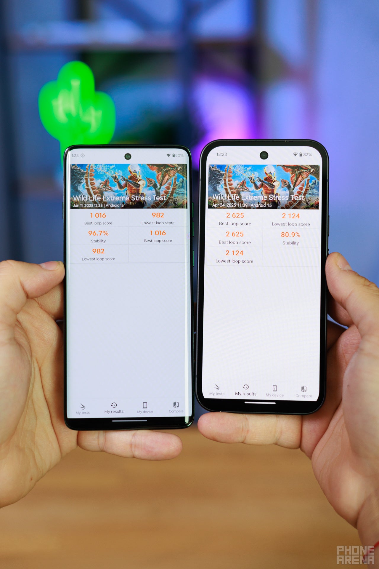 The Dimensity 7400 loses to the Tensor G4 (Image by PhoneArena) - Motorola Edge (2025) vs Google Pixel 9a: Is a stunning design worth the trade-offs?