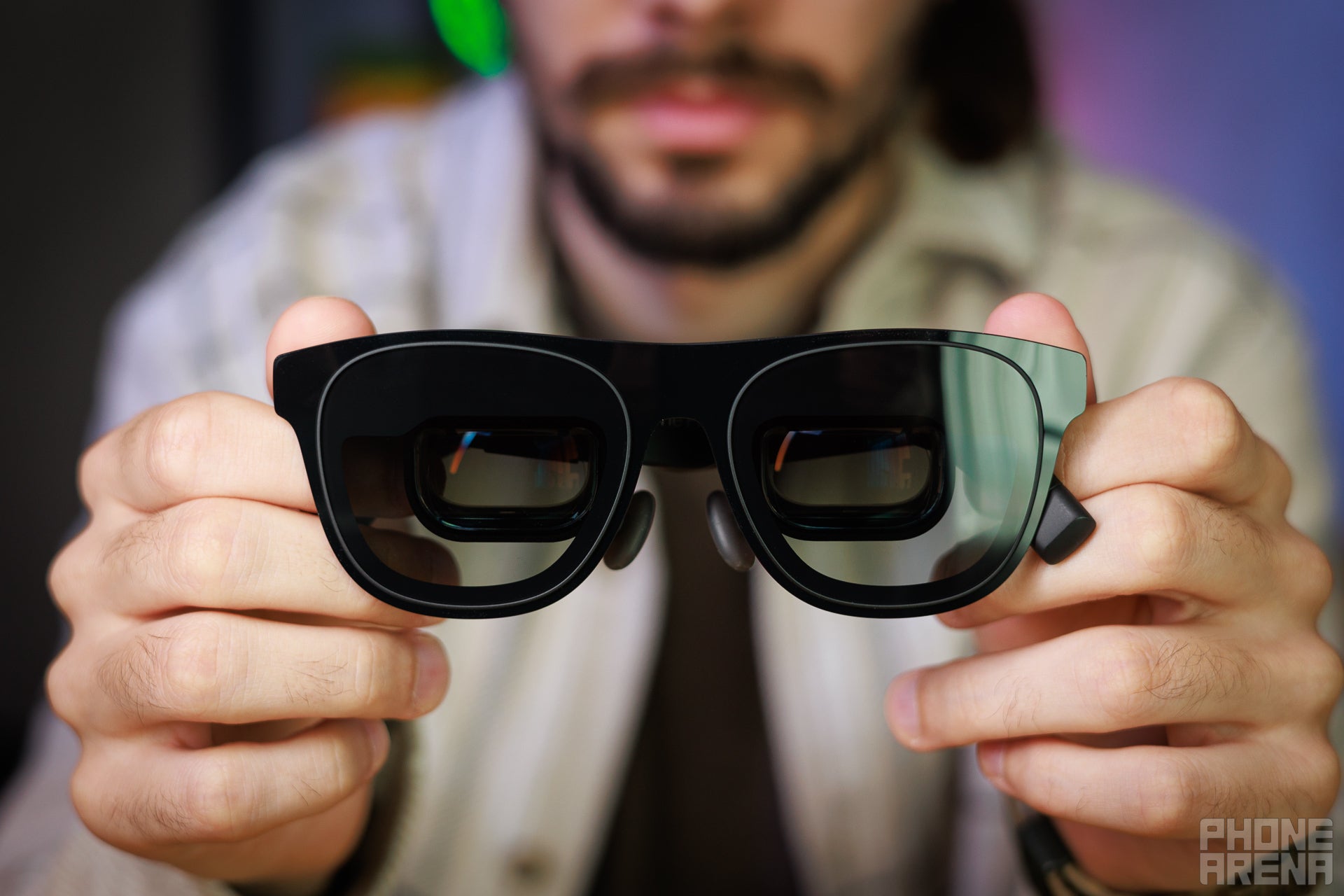 Almost normal from the front. | Image by PhoneArena - Xreal One Pro and Eye review: better, but not for everybody