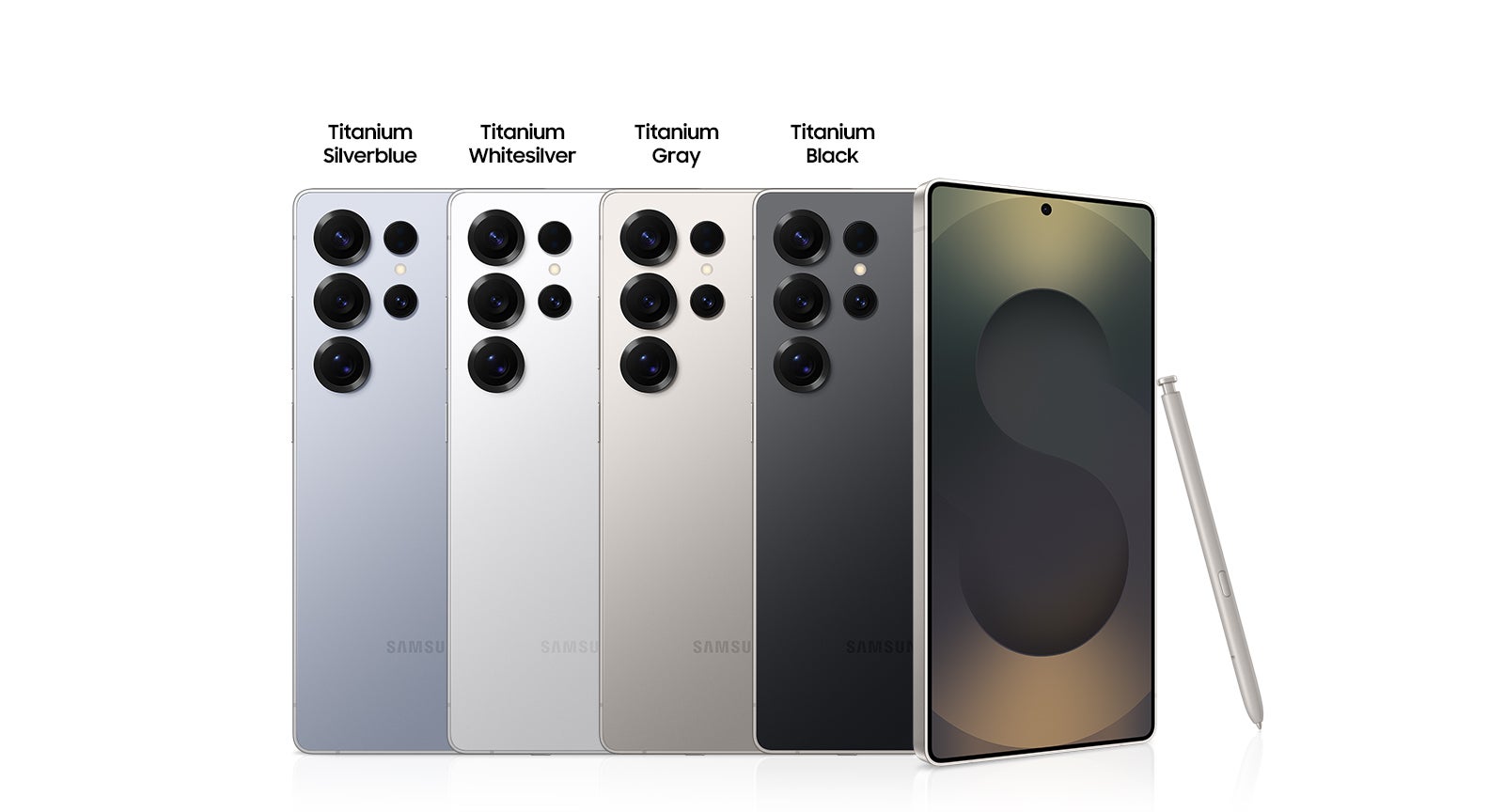 Samsung Galaxy S25 Ultra available colors | Image by Samsung - Huawei Pura 80 Ultra vs Samsung Galaxy S25 Ultra: Camera battles