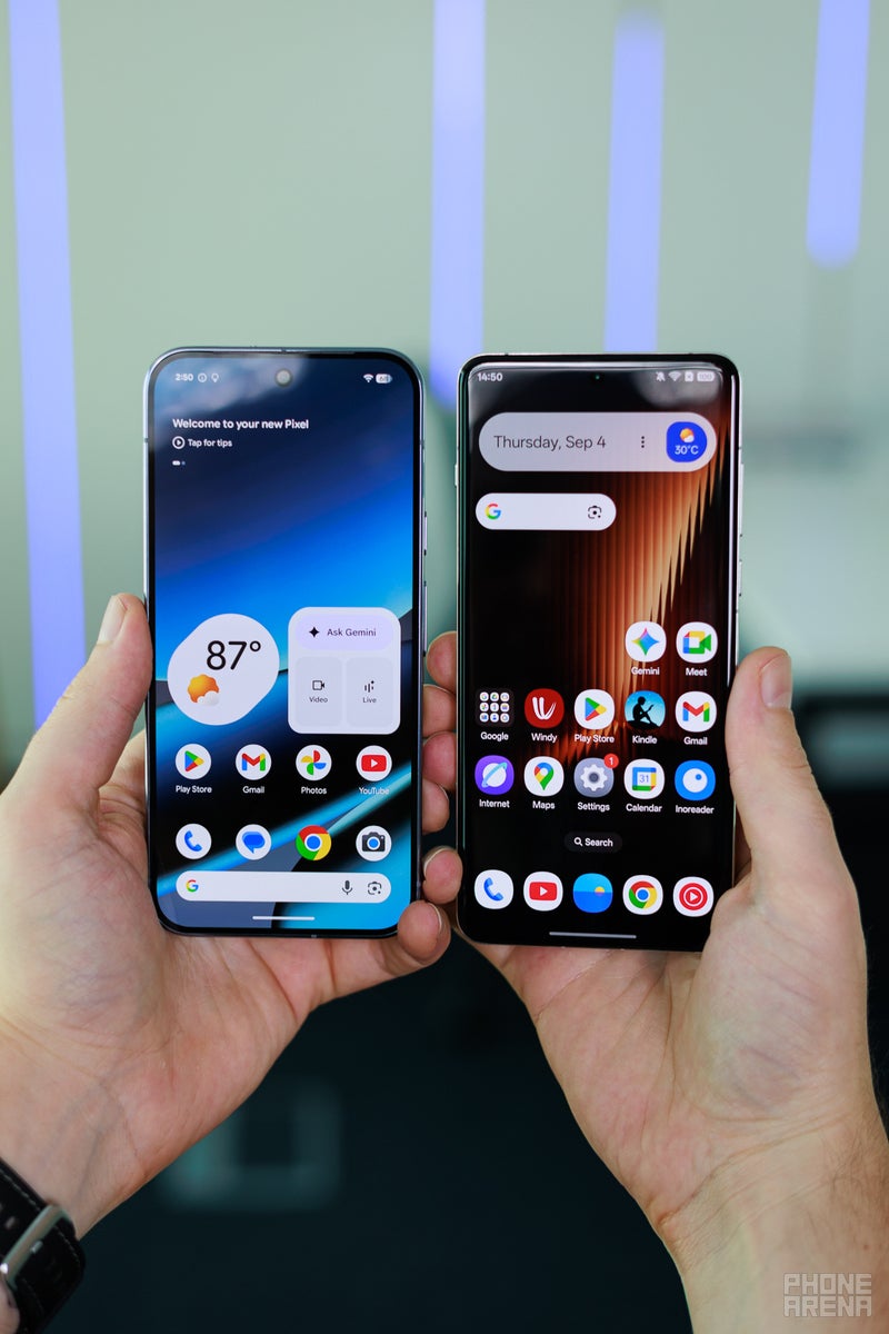 Google Pixel 10 Pro XL vs OnePlus 13: Main differences