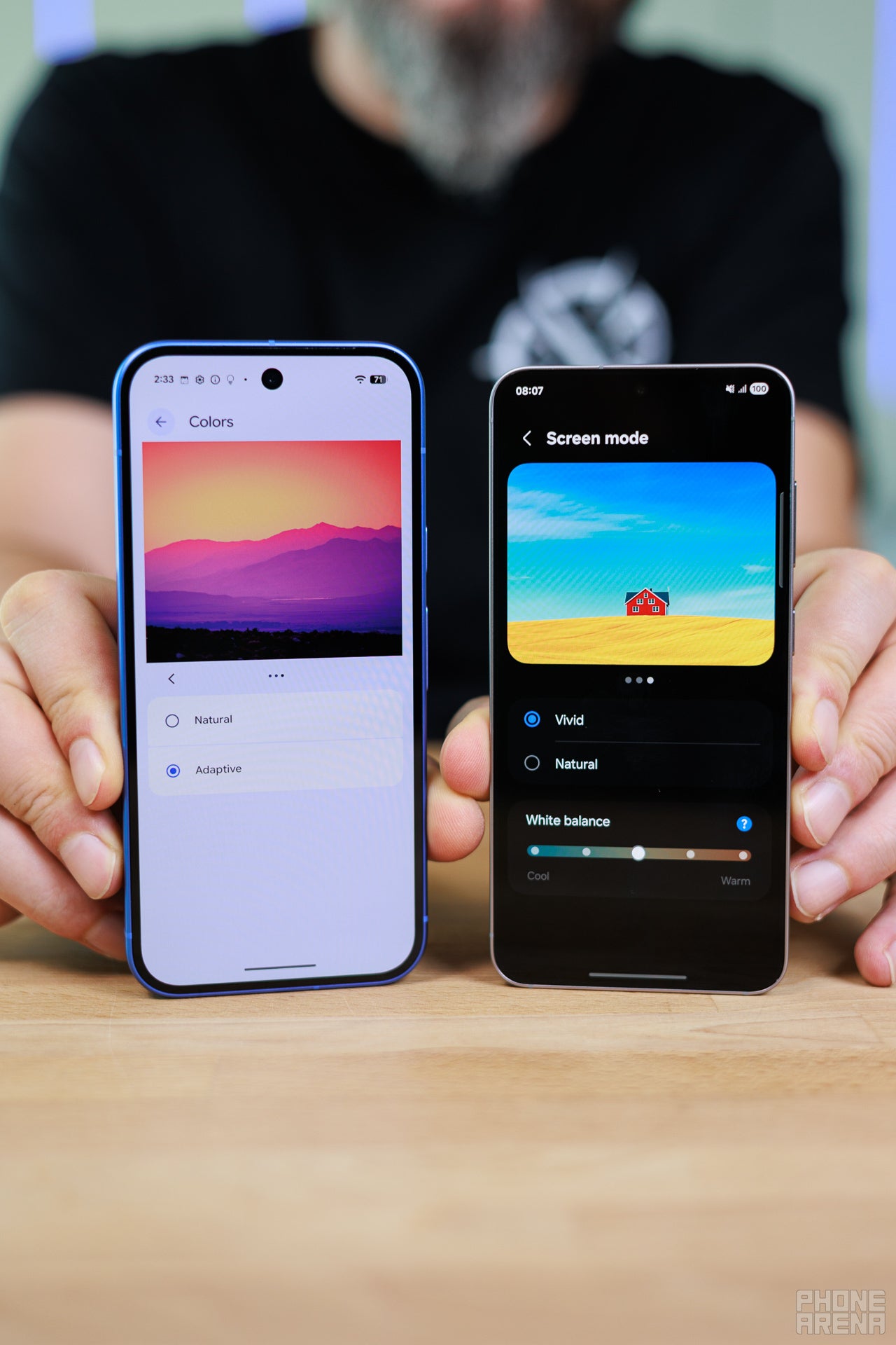 Pixel 10 edges ahead in brightness and color, while Galaxy S25 wins on efficiency with its 1Hz LTPO screen. | Image by PhoneArena. - Pixel 10 vs Galaxy S25: AI power and 5x zoom or a compact speed demon?