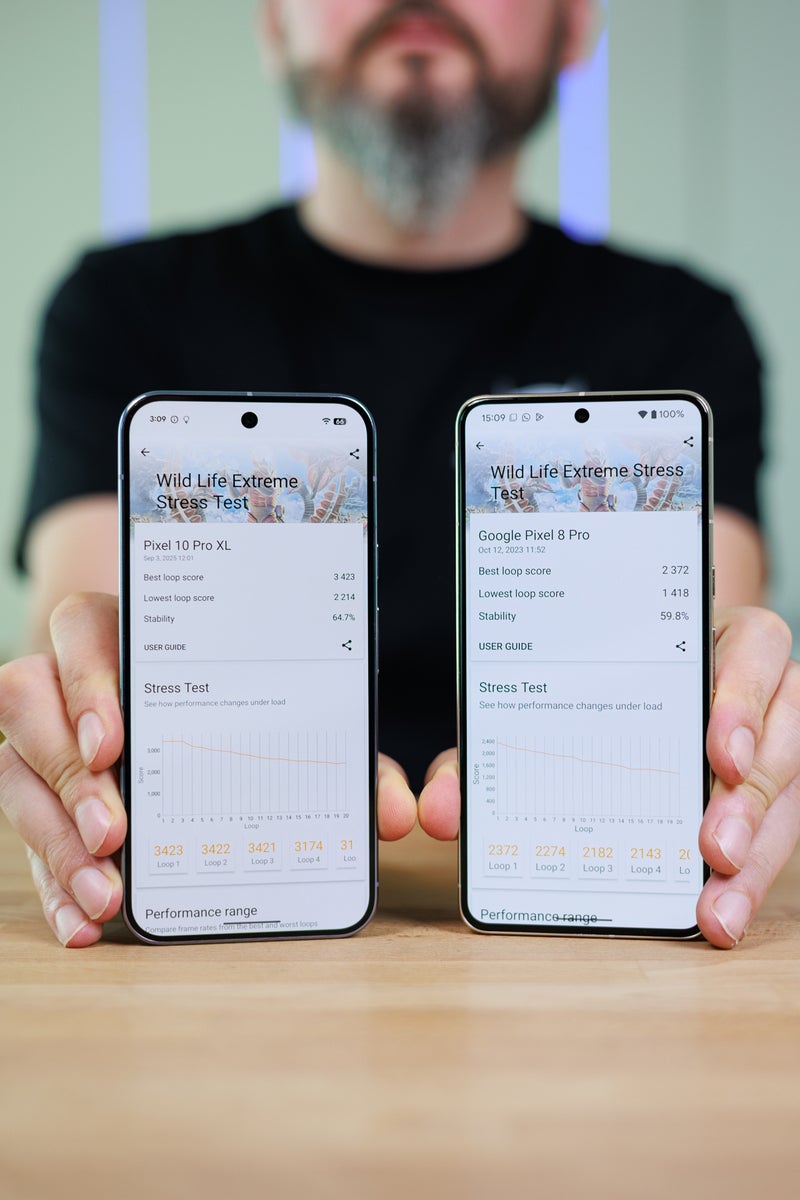 Pixel 10 Pro XL vs Pixel 8 Pro: Similar but different