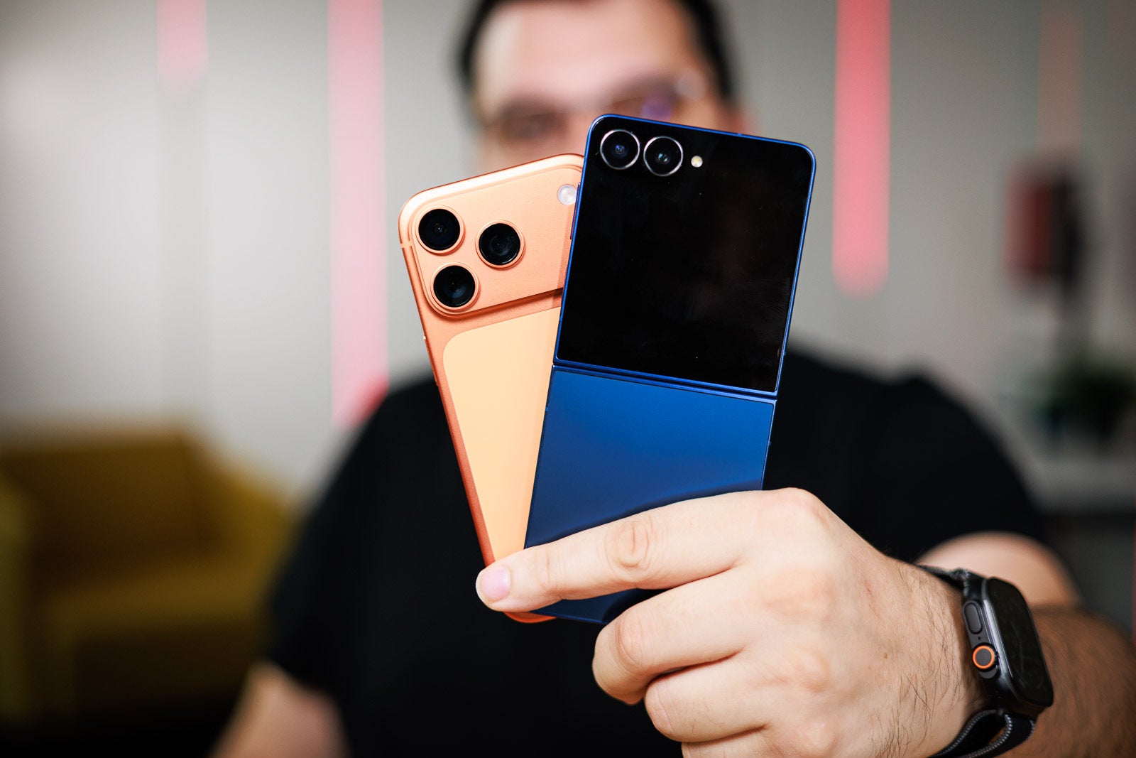 Image credit — PhoneArena - Samsung Galaxy Z Flip 7 vs iPhone 17 Pro: What’s the smarter $1,099 buy in 2025?