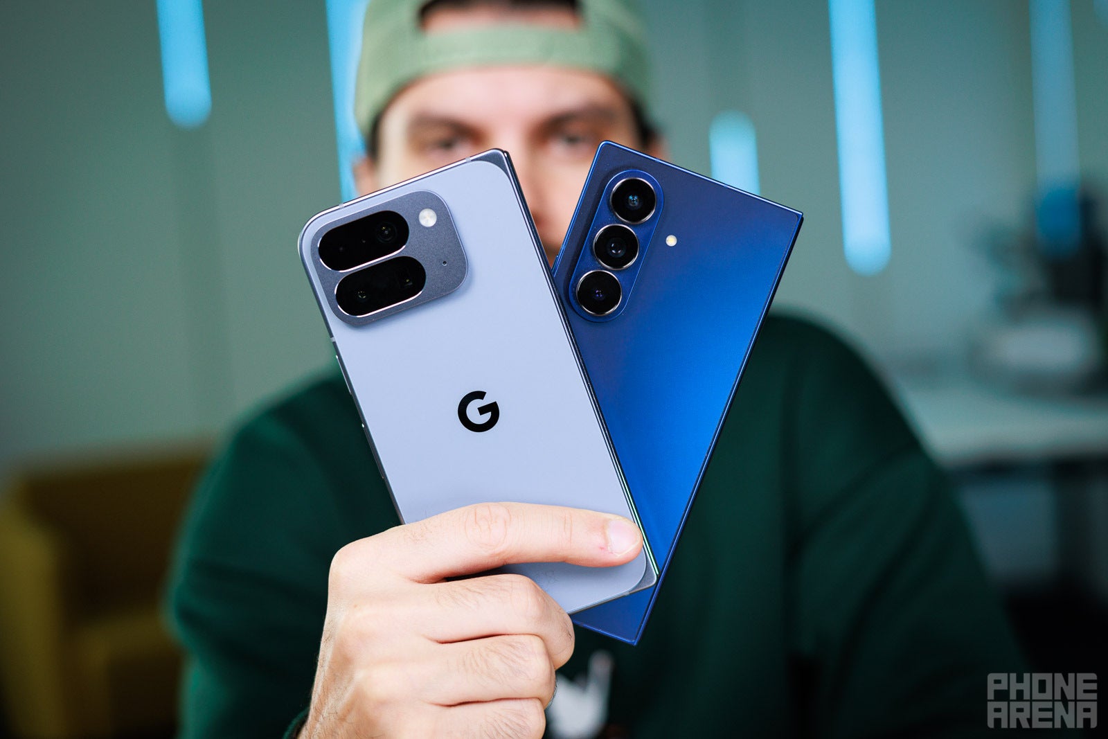 Triple cameras on both (Image by PhoneArena) - Galaxy Z Fold 7 vs Pixel 10 Pro Fold: There&#039;s a clear winner