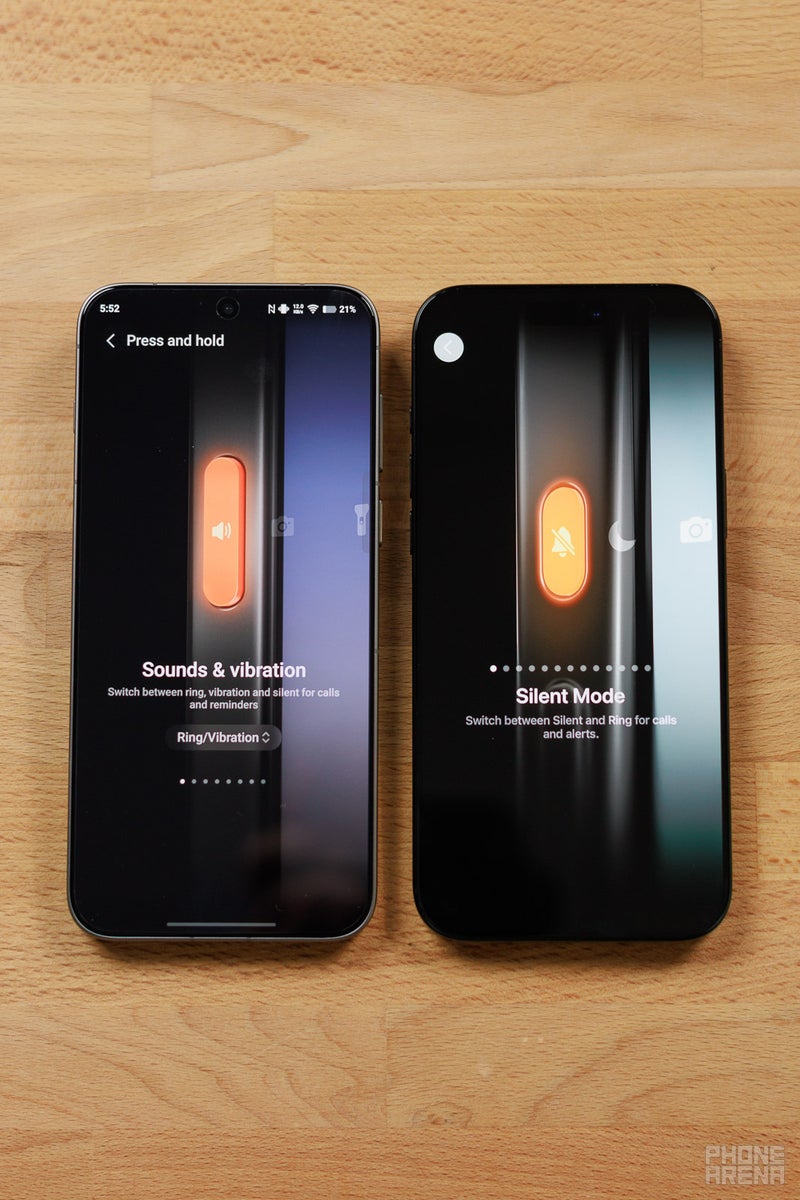 Vivo X300 Pro left, iPhone 16 Pro Max right
