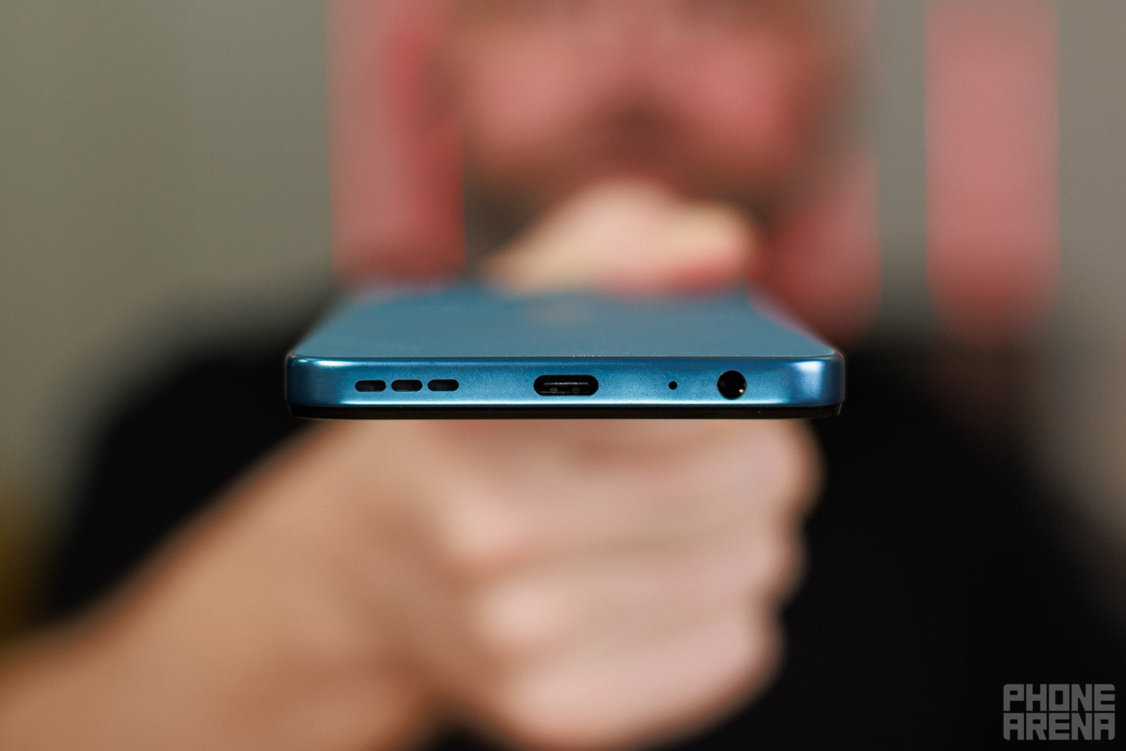 Moto G Play 2026 bottom ports and speaker.