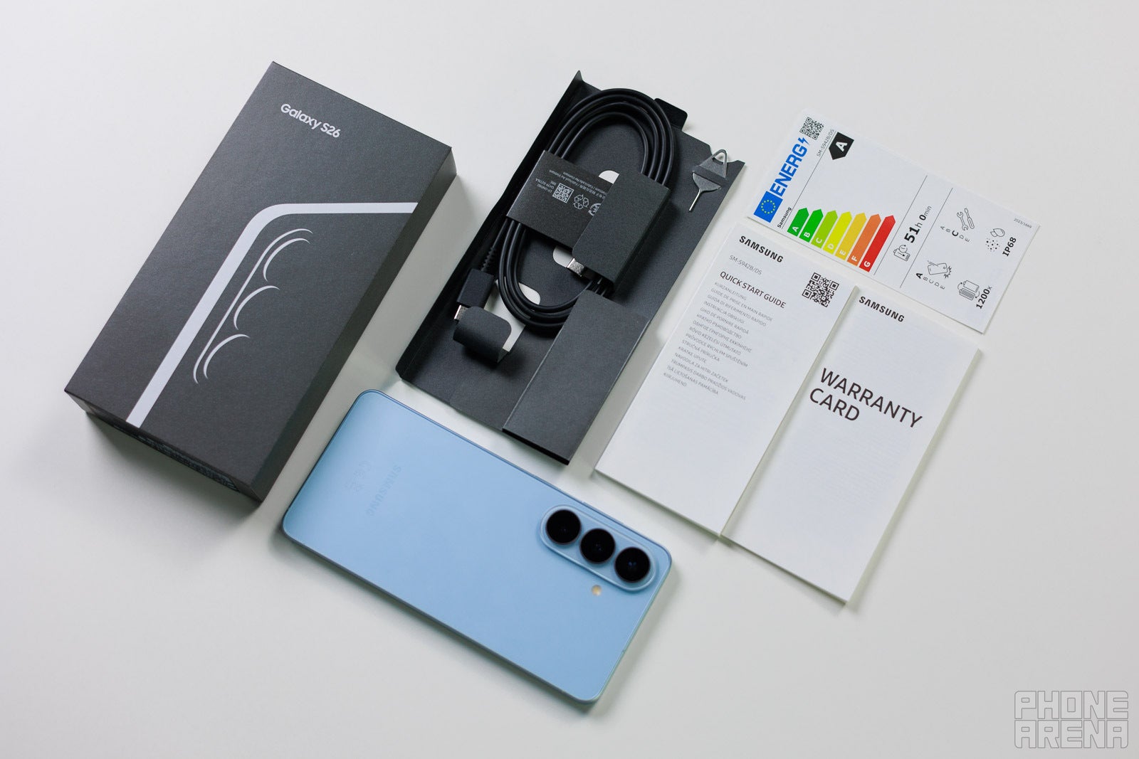 A simple unboxing experience | Image by PhoneArena - Galaxy S26 Review: a battery boost for the super-light AI phone