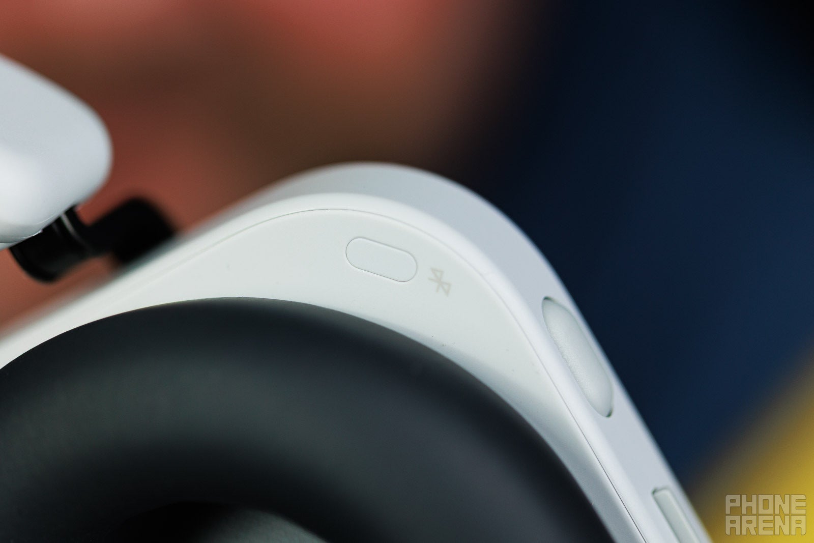 The Bluetooth button hides here | Image by PhoneArena - Nothing Headphone (a) review: the wireless audio market is cornered