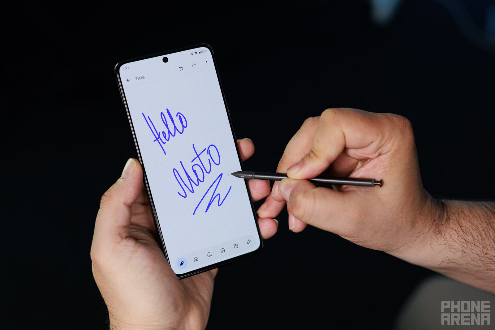 It's a joy to use the improved new stylus | Image by PhoneArena - Motorola Moto G Stylus (2026) review: What is Motorola thinking?