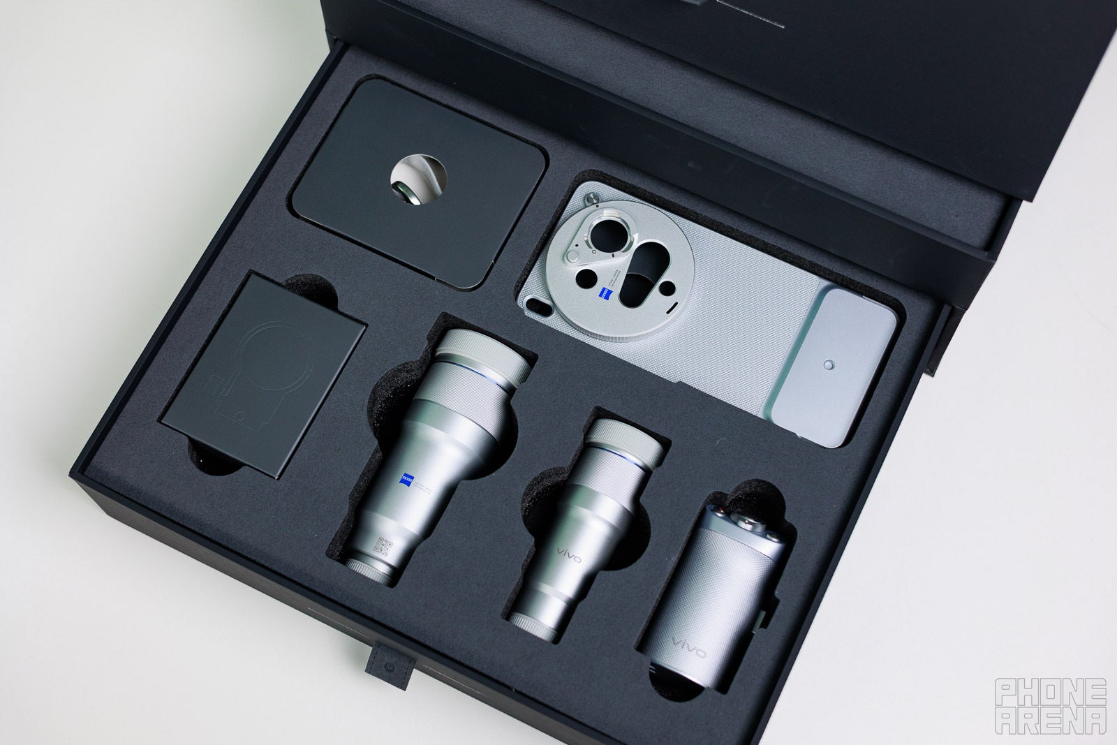 The Photography Kit now comes with two telephoto extenders | Image by PhoneArena - Vivo X300 Ultra review: I did not expect it could get better!