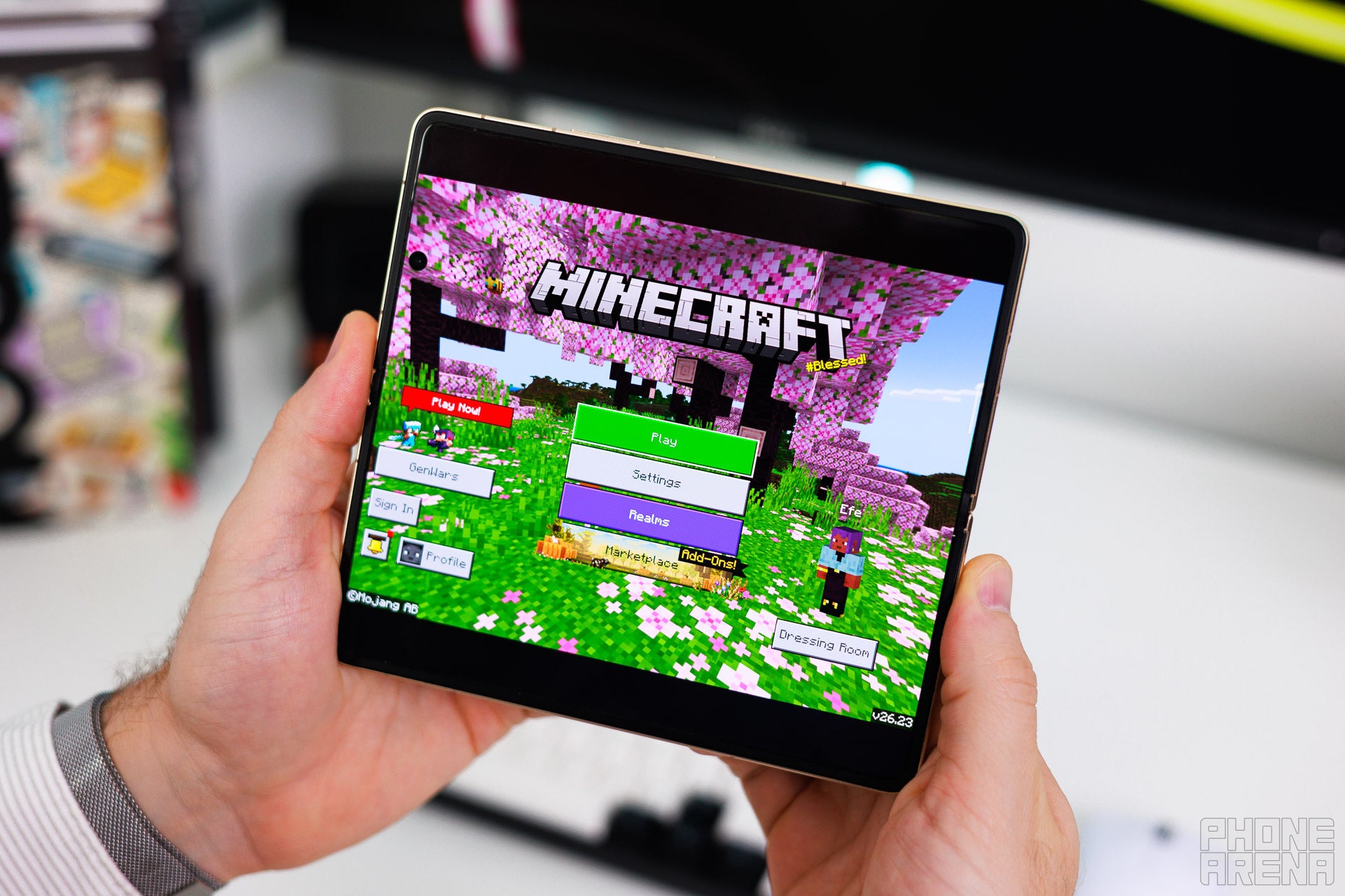 Few things can slow down the Magic V6 (Minecraft is not one of them). | Image by PhoneArena - Honor Magic V6 Review: The Android foldable to beat in 2026