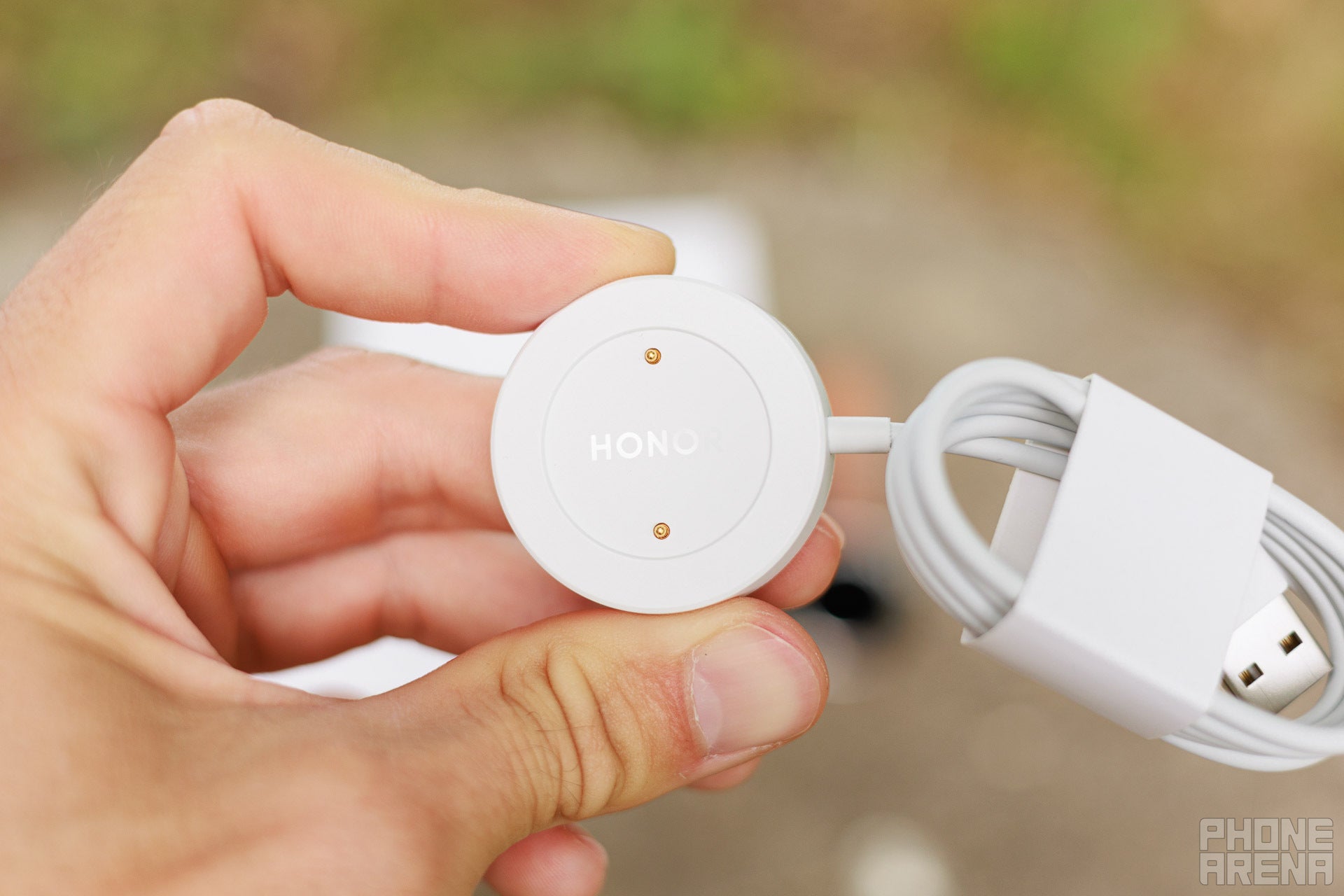 You won't be using it much, thanks to the superb battery life. | Image by PhoneArena - Honor Watch 6 Review: Ultra battery life