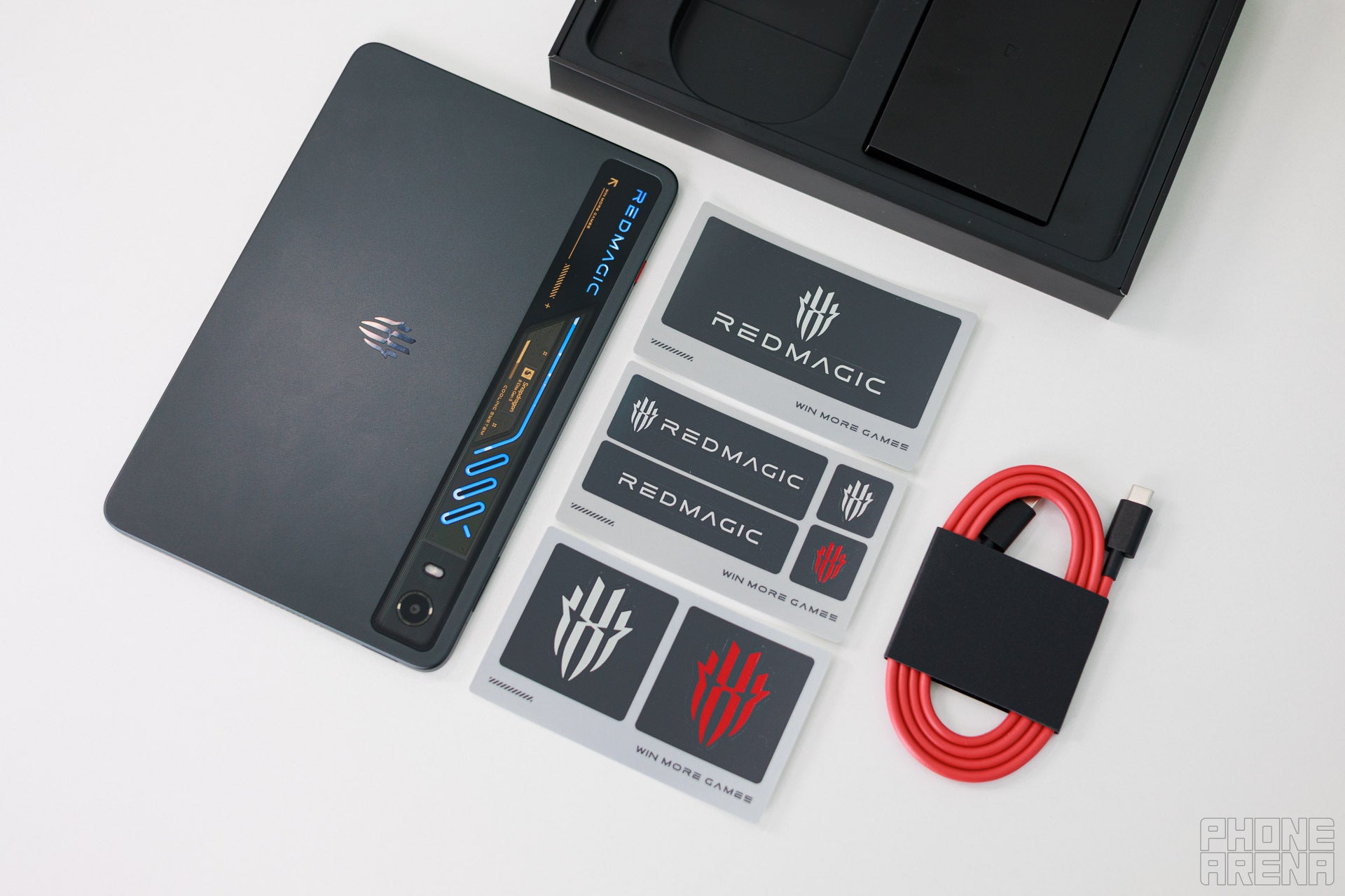 The Astra 2 supports super-fast 75W charging. | Image by PhoneArena - RedMagic Astra 2 Review: The best Android gaming handheld