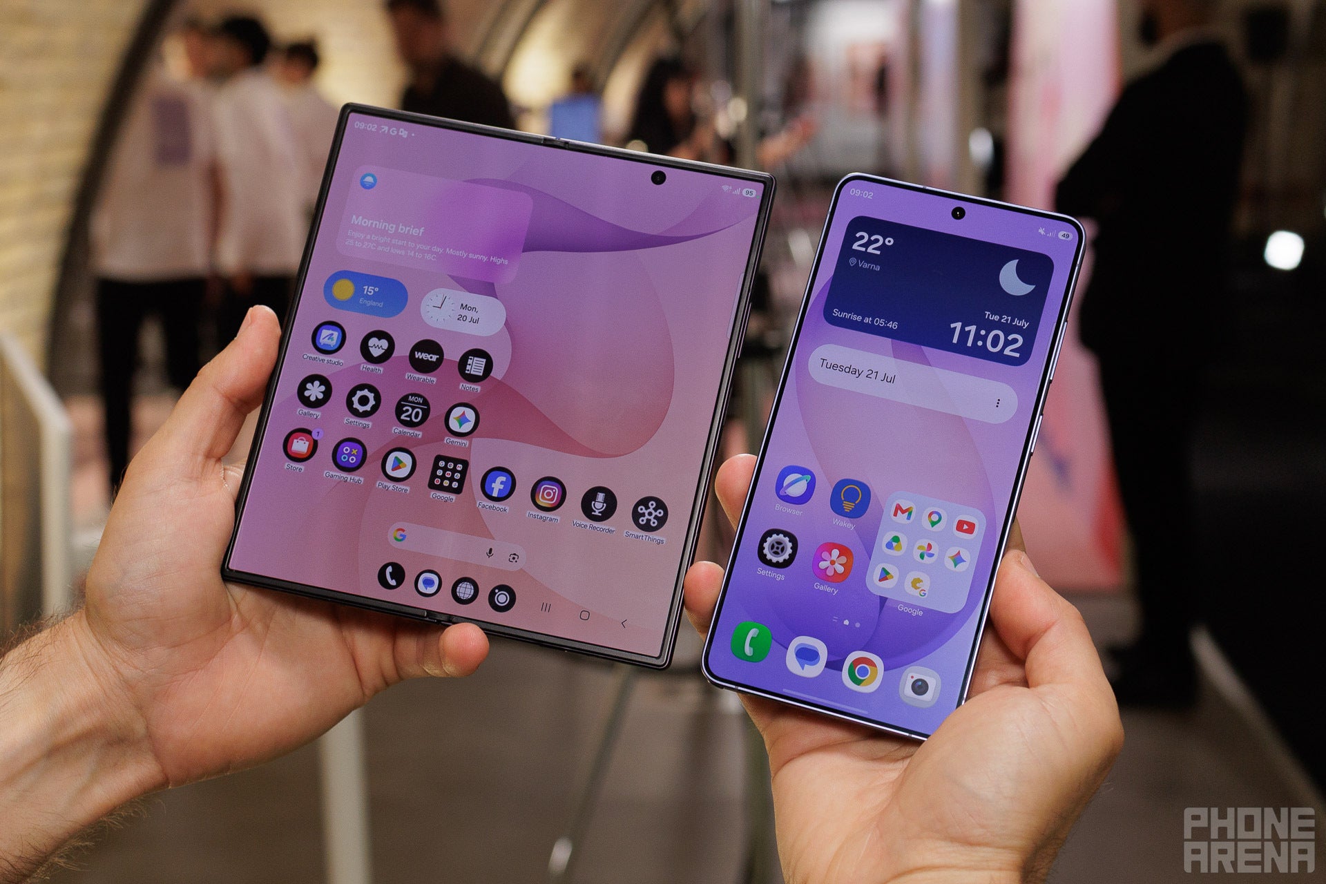 Double the size | Image by PhoneArena - Samsung Galaxy Z Fold 8 Ultra vs Galaxy S26 Ultra hands-on: the premium choice