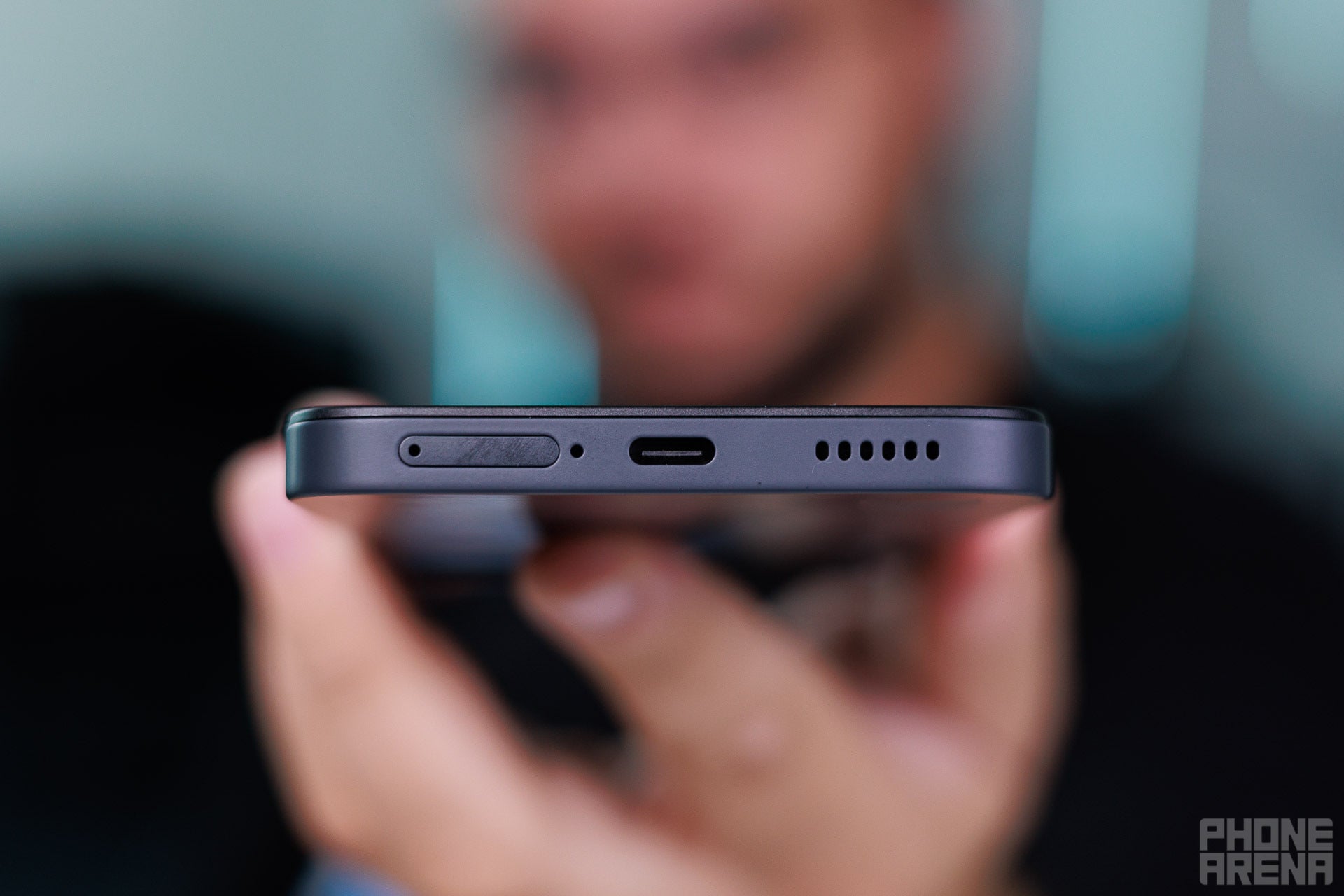 USB-C in the right spot. | Image by PhoneArena - Nothing Phone (4b) review: A decent but generic offering