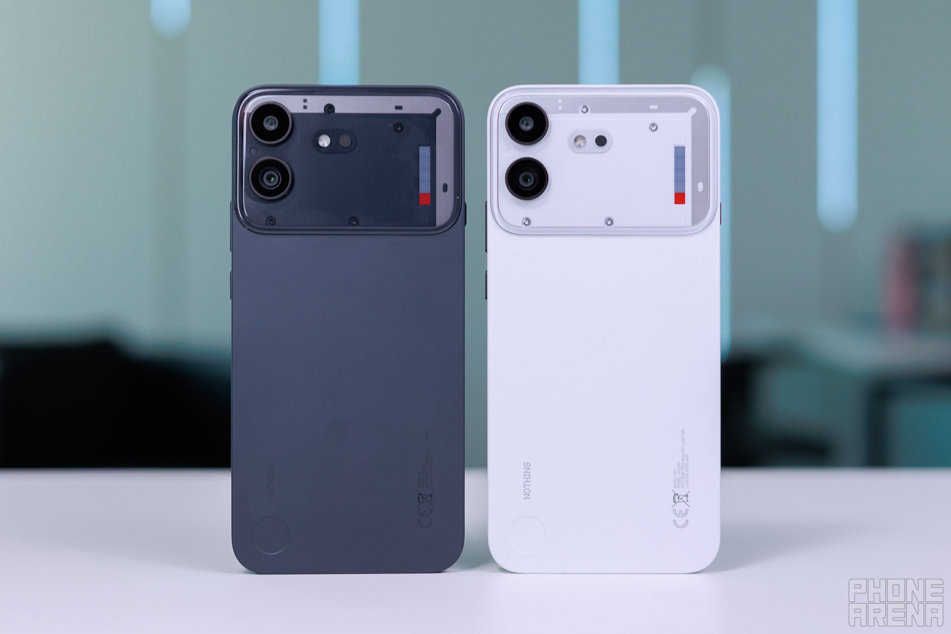 We had the Black and White versions on us. | Image by PhoneArena - Nothing Phone (4b) review: A decent but generic offering