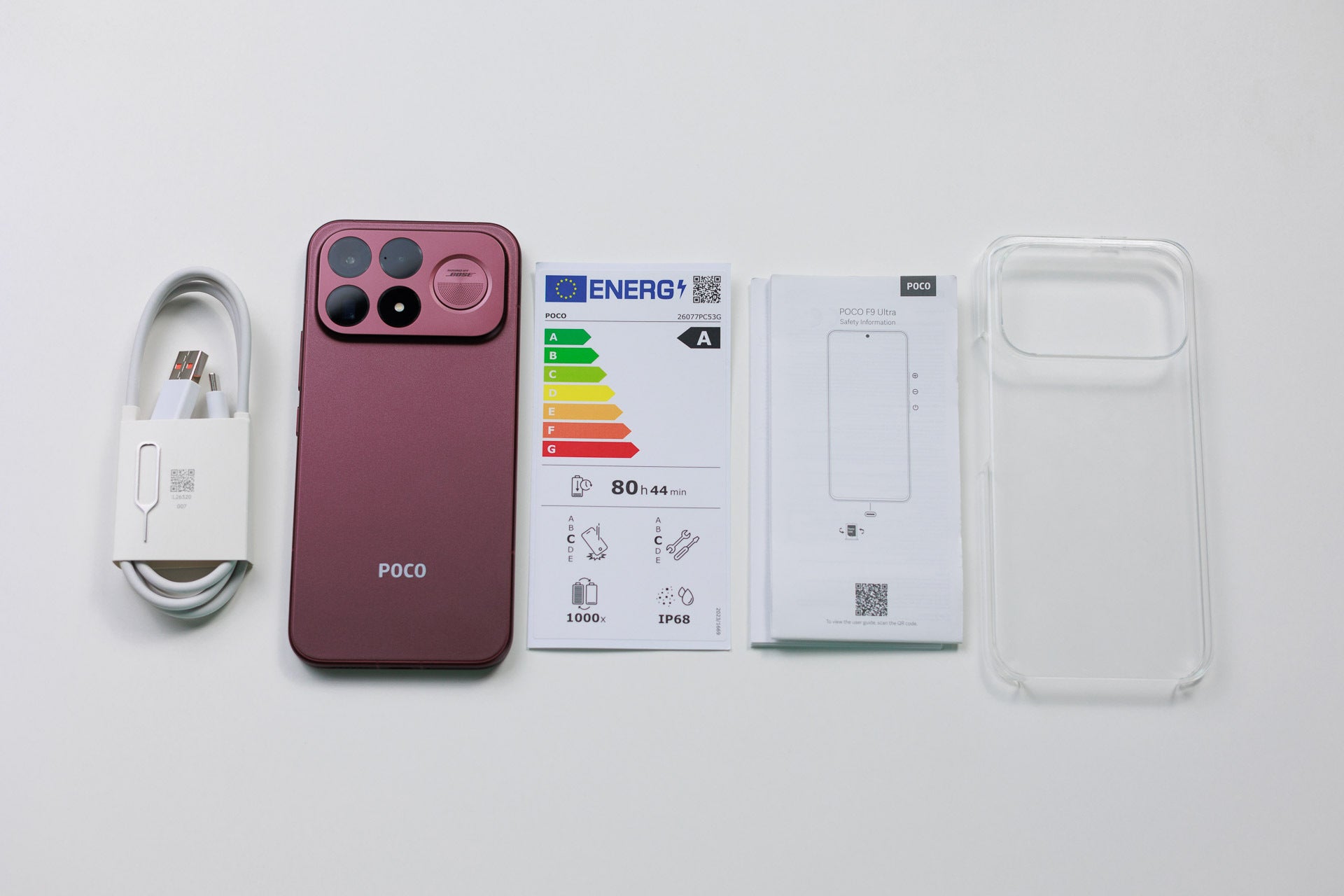 Here's what's inside the Poco F9 Ultra box. | Image by PhoneArena - Poco F9 Ultra review: It feels like a flagship killer, but the price tag says otherwise