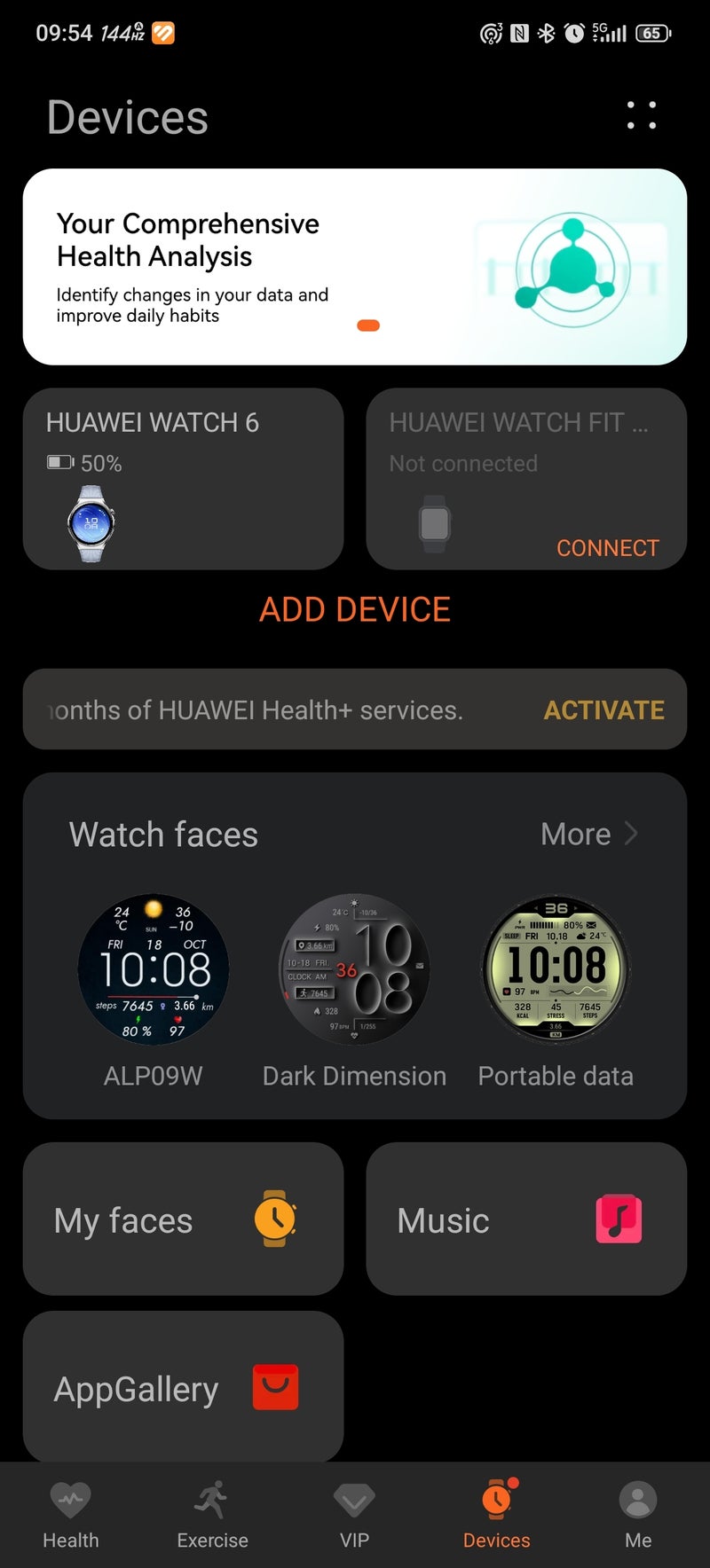 The Health App is your hub for third-party apps, settings, and features.