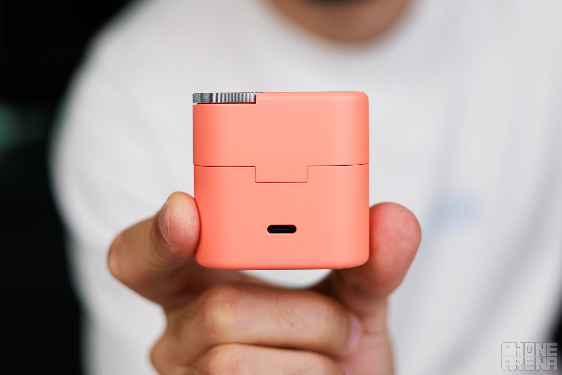 No wireless charging, not much of a problem | Image by PhoneArena - Nothing's CMF Clip Pro buds: Nothing knows audio ball