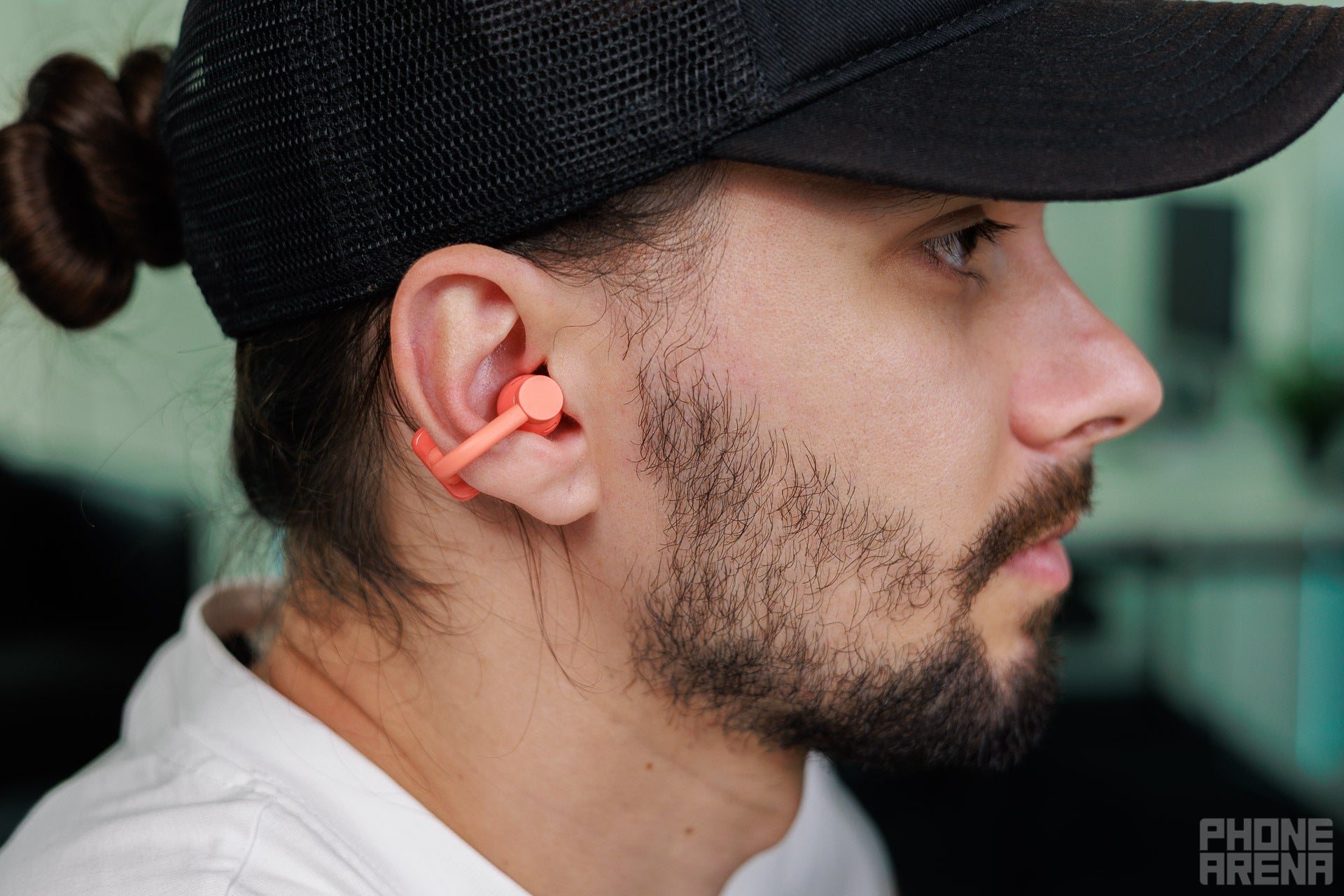 Some are fine with the pinch, others will find it fatiguing | Image by PhoneArena - Nothing's CMF Clip Pro buds: Nothing knows audio ball