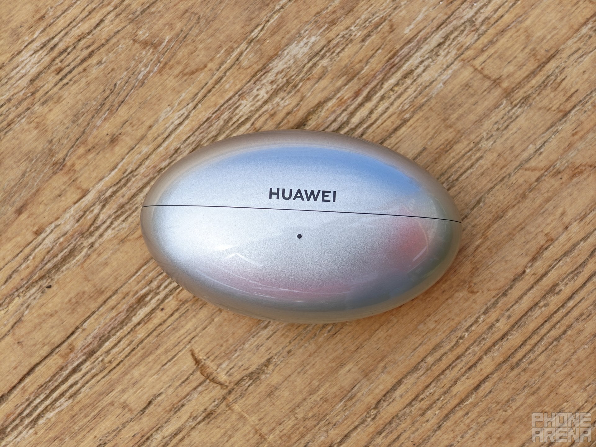 The FreeBuds Neo case has a rather interesting shape. | Image by PhoneArena - Huawei FreeBuds Neo review: Stylish design and dependable noise cancellation