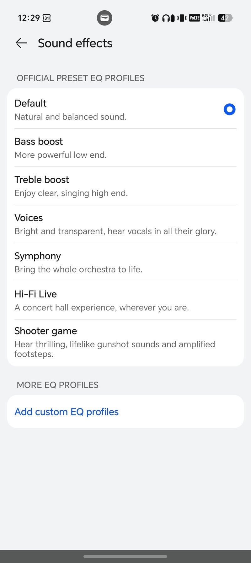 Using AI Life to configure the FreeBuds Neo.